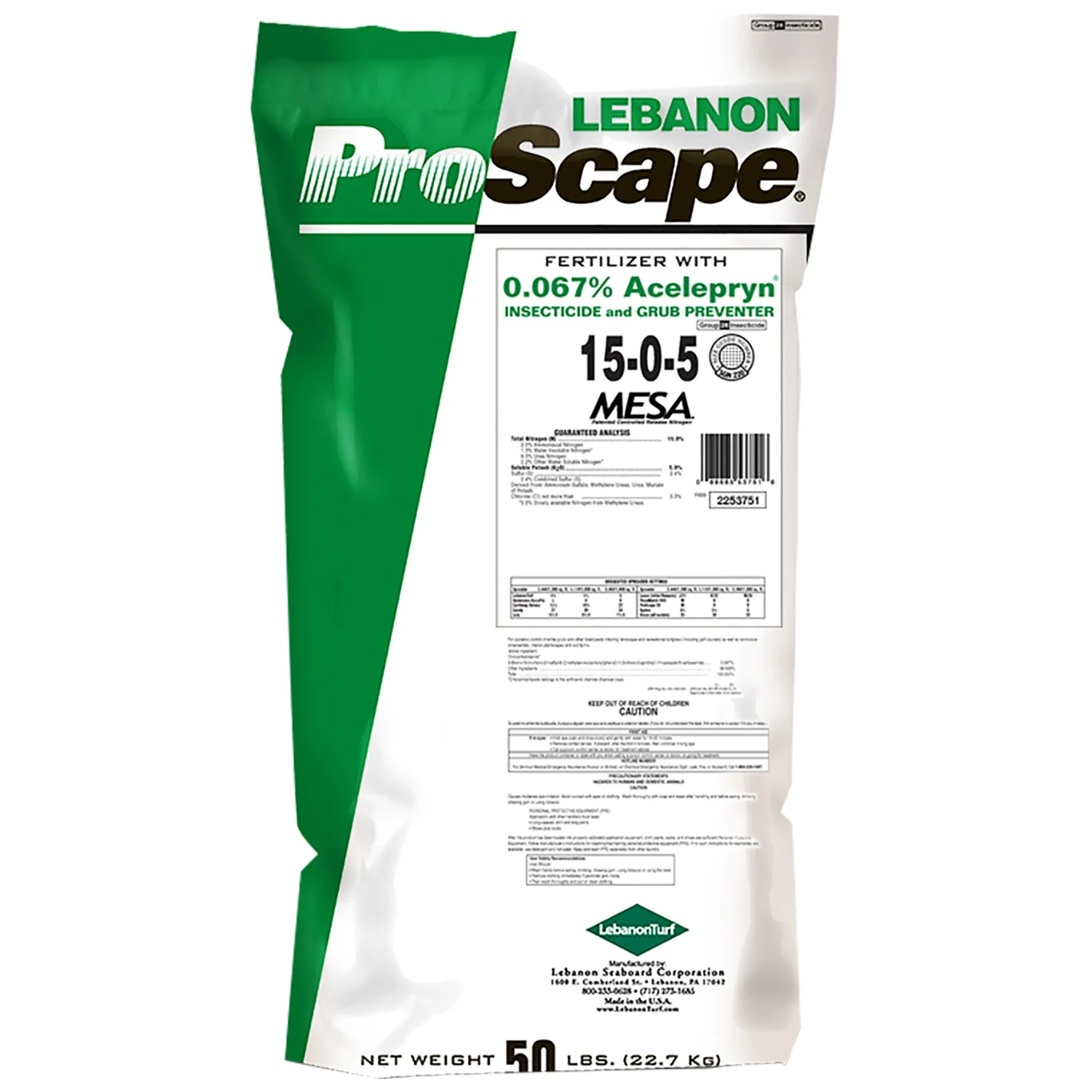 15-0-5 .067 Acelepryn Grub Control and Lawn Fertilizer