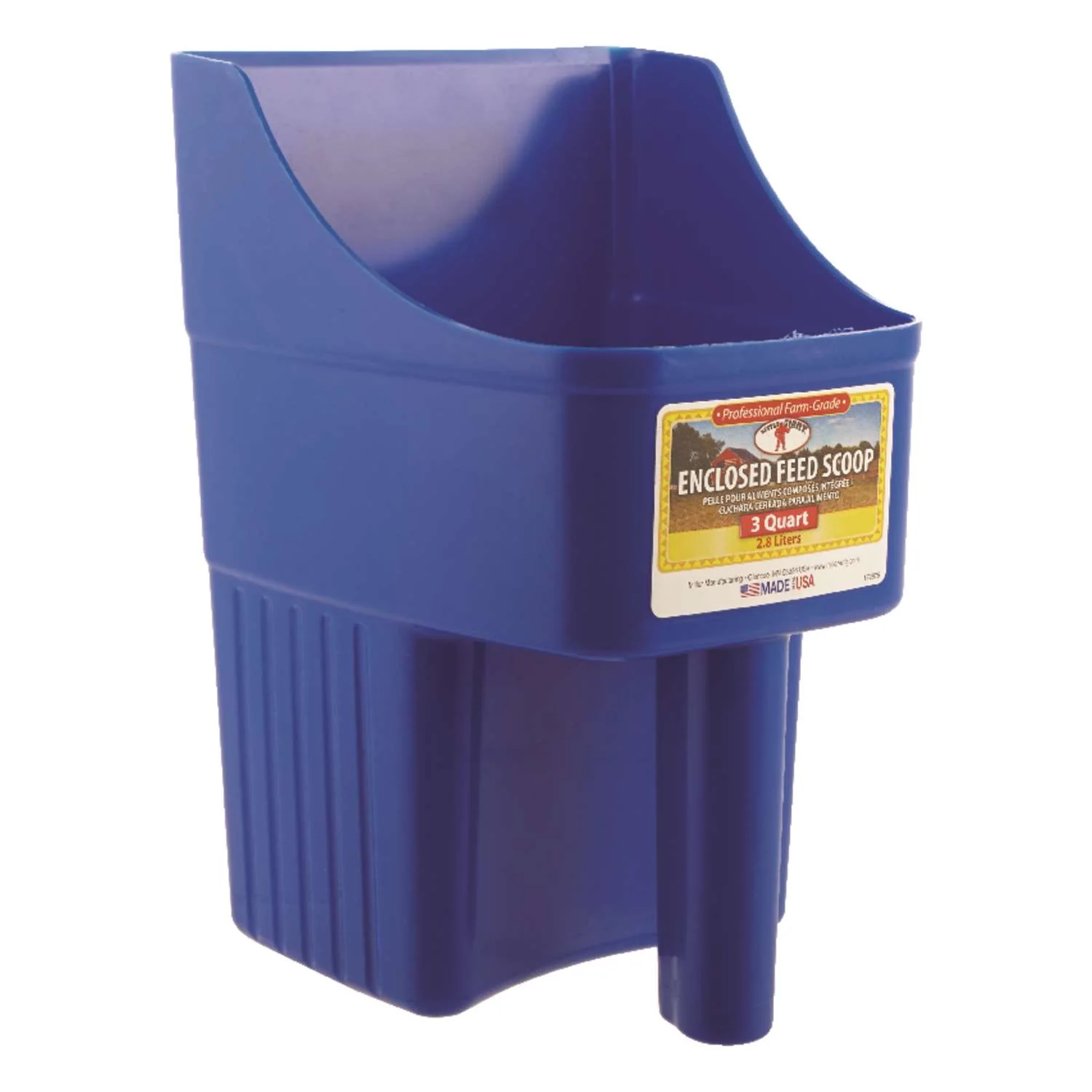 3qt Enclosed Plastic Feed Scoop