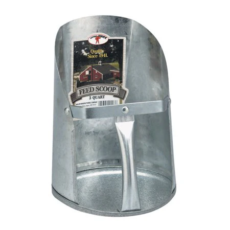 3qt Galvanized Feed Scoop