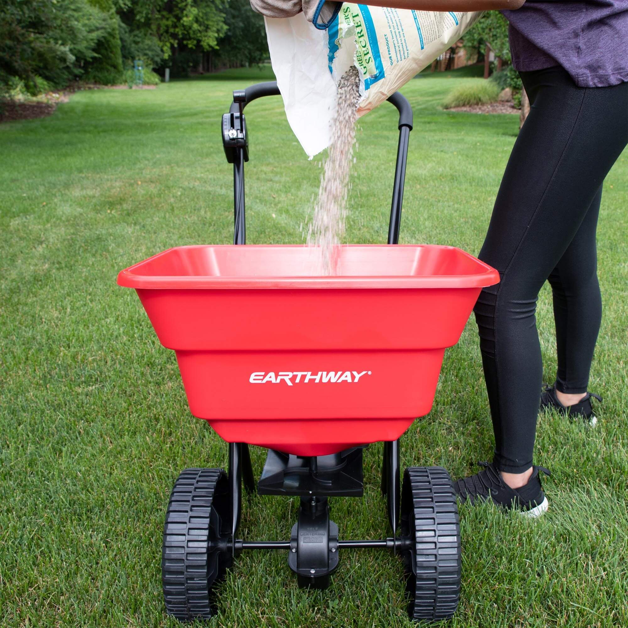 80lb Commercial Broadcast Spreader with Poly Tires - Image 6