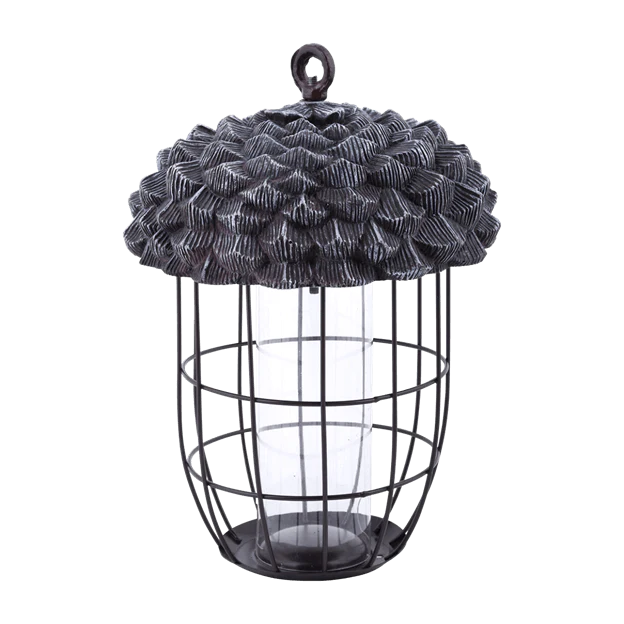 Acorn Caged Silo Bird Feeder