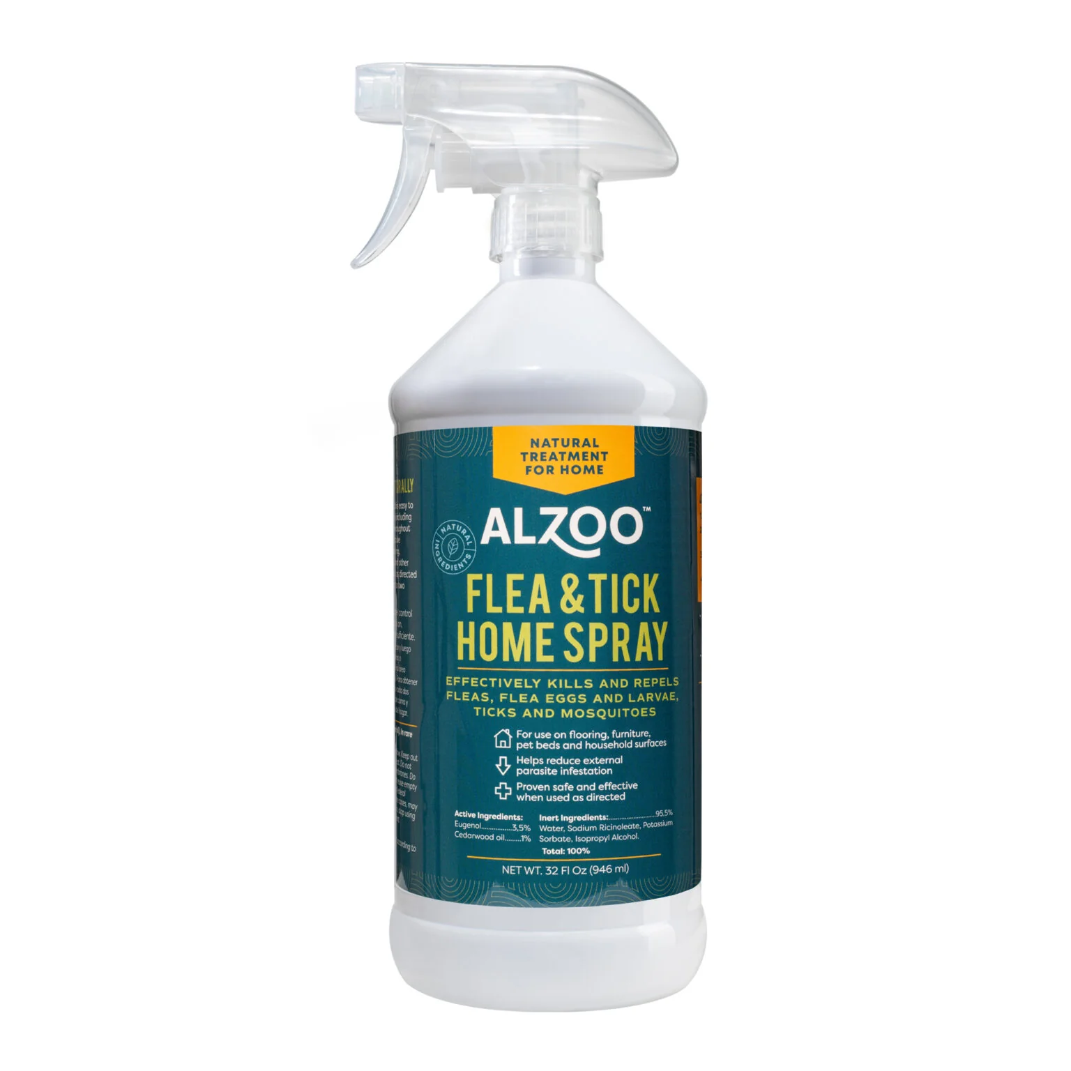 ALZOO™ Plant-Based Flea & Tick Home Spray – 32 fl oz.