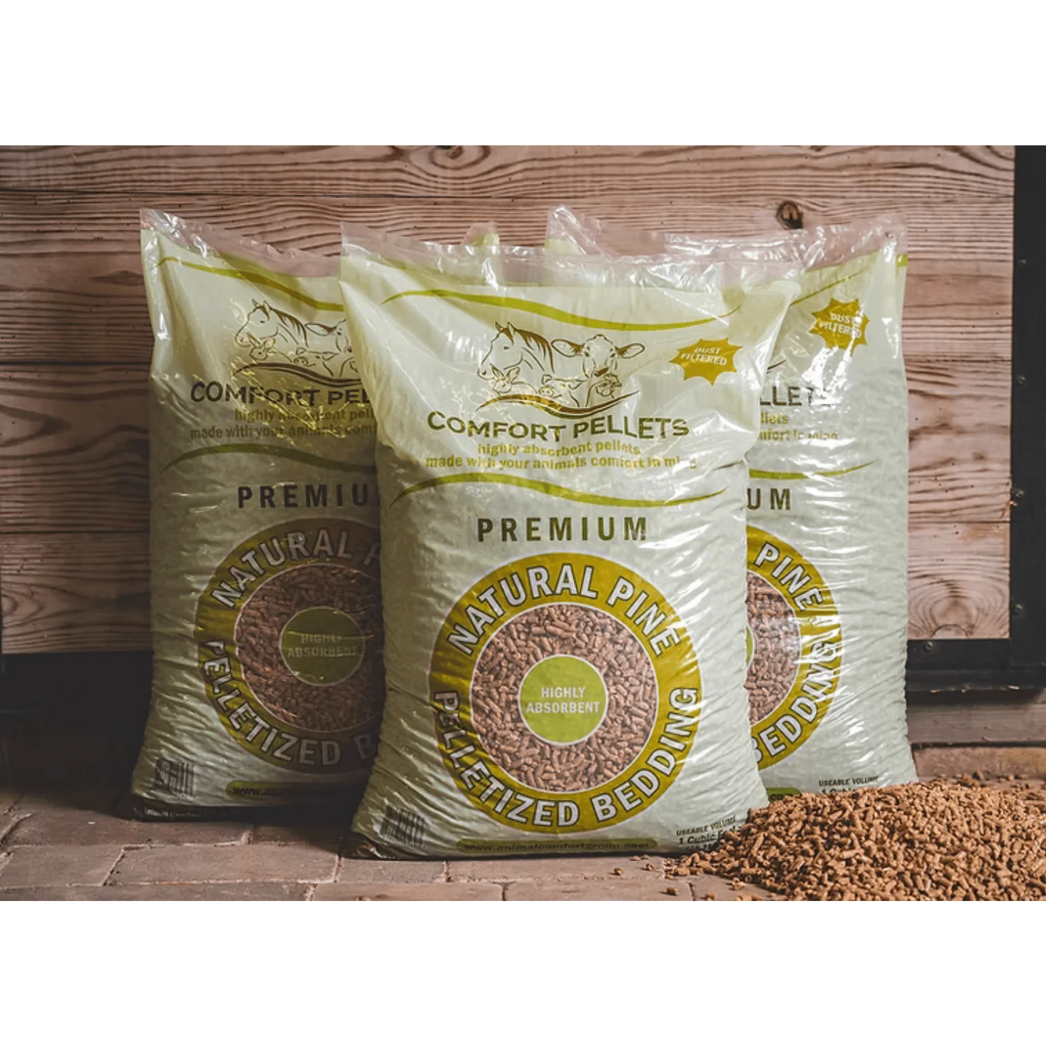 Animal Comfort Group Comfort Pellets – 40 lb. Pine Pellet Bedding