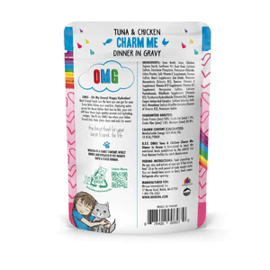 B.F.F. OMG Gravy Tuna & Chicken Charm Me Wet Cat Food Pouch - Image 2