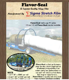 Bale Wrap 30"x 5000' - Flavor Seal