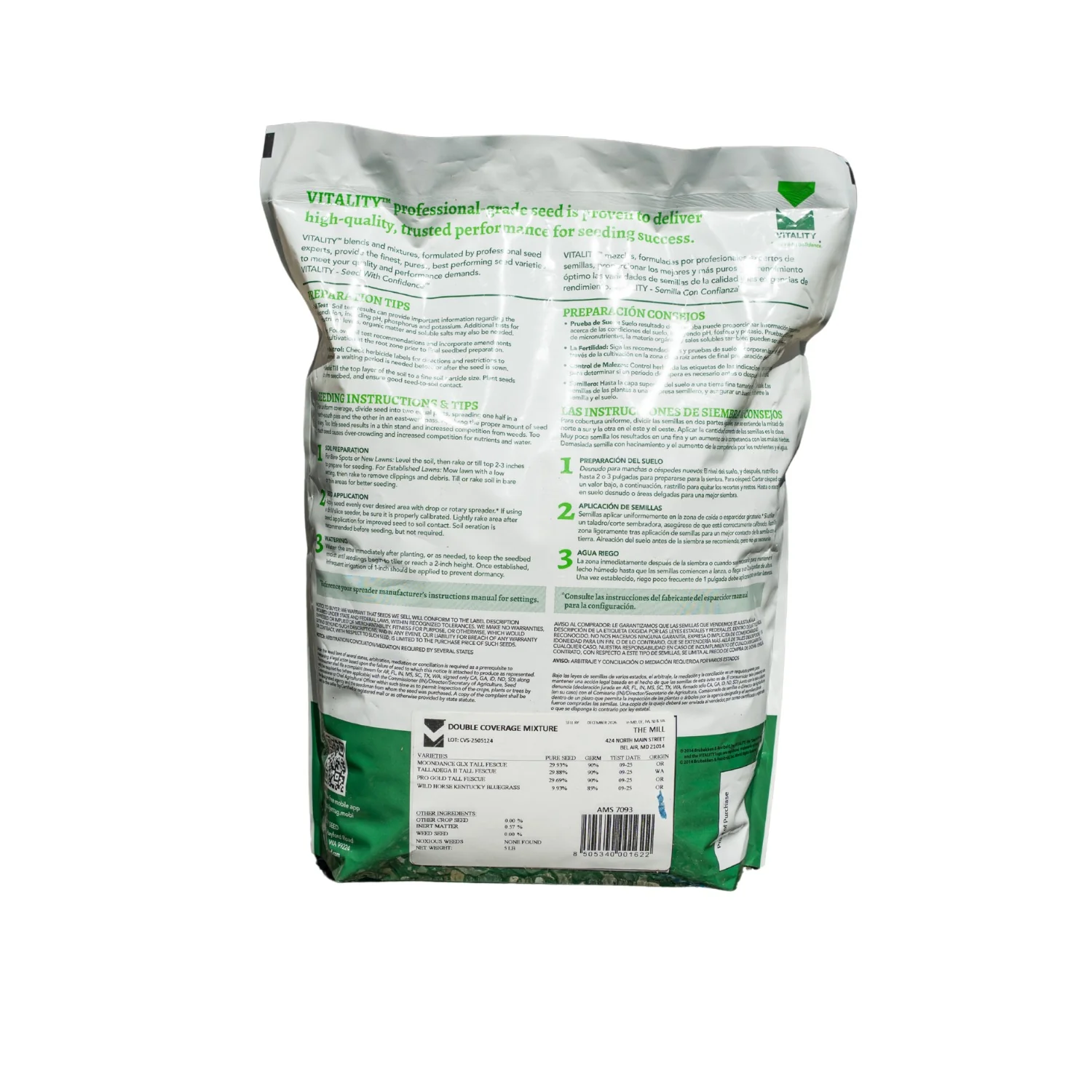 The Mill Double Coverage Grass Seed Mix - 90% Tall Fescue, 10% Kentucky Bluegrass - Image 4