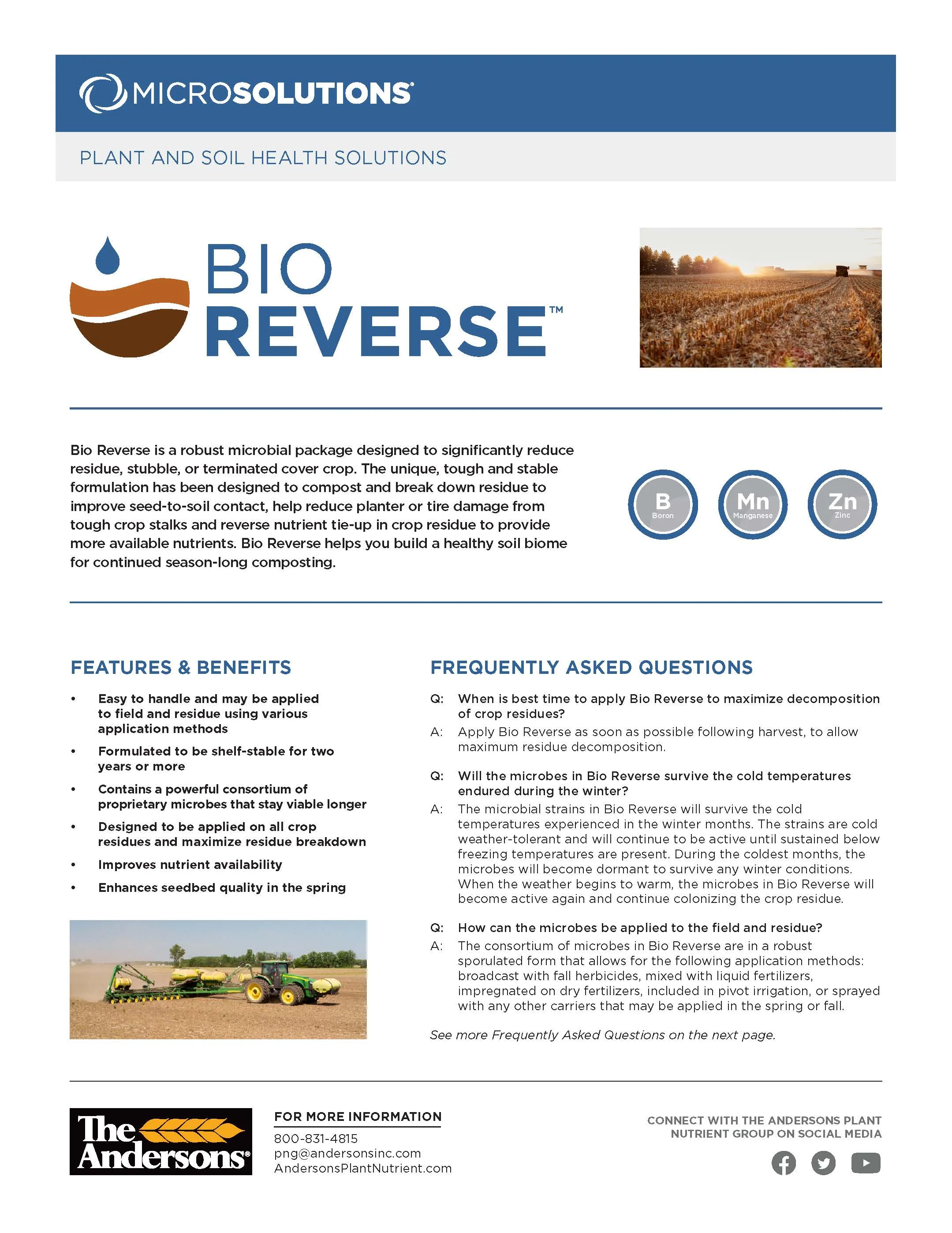 Bio Reverse Microbial for Crop Residue Breakdown 2.5 gal jug - Image 2