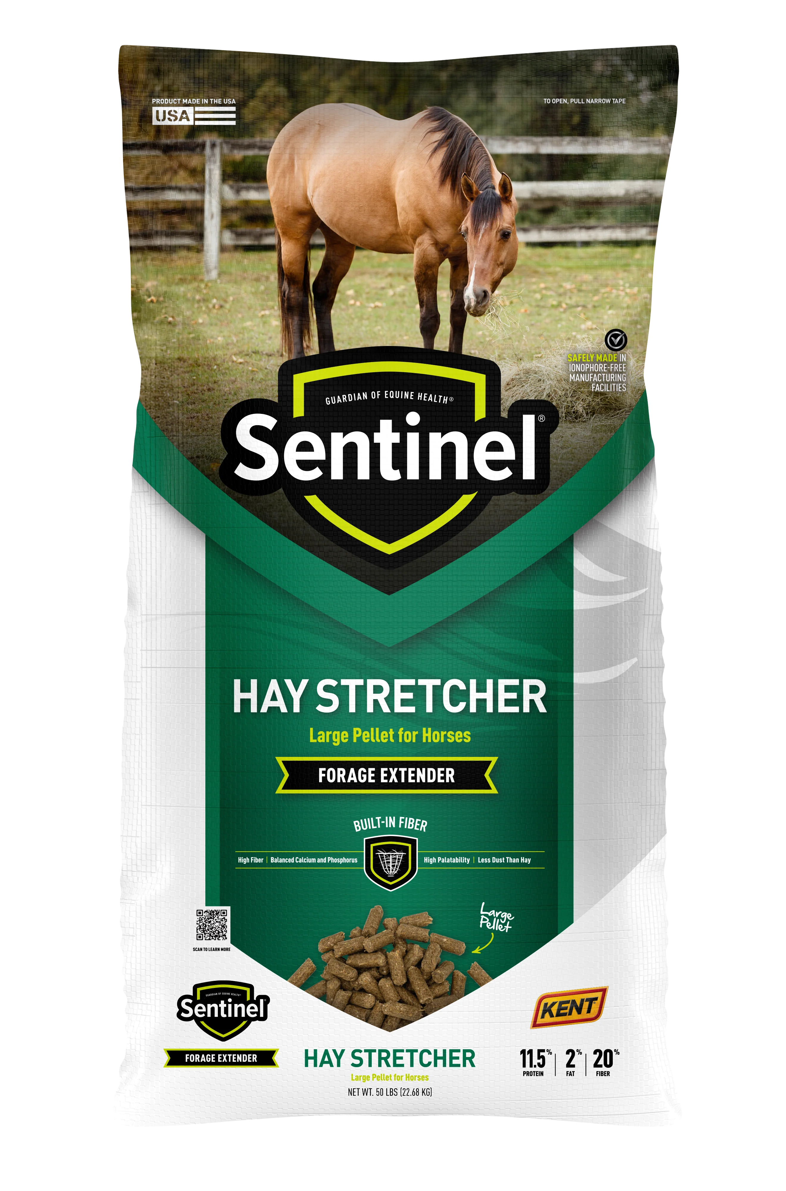 Kent Feeds Sentinel Hay Stretcher Large Pellet - 50 lb. Bag