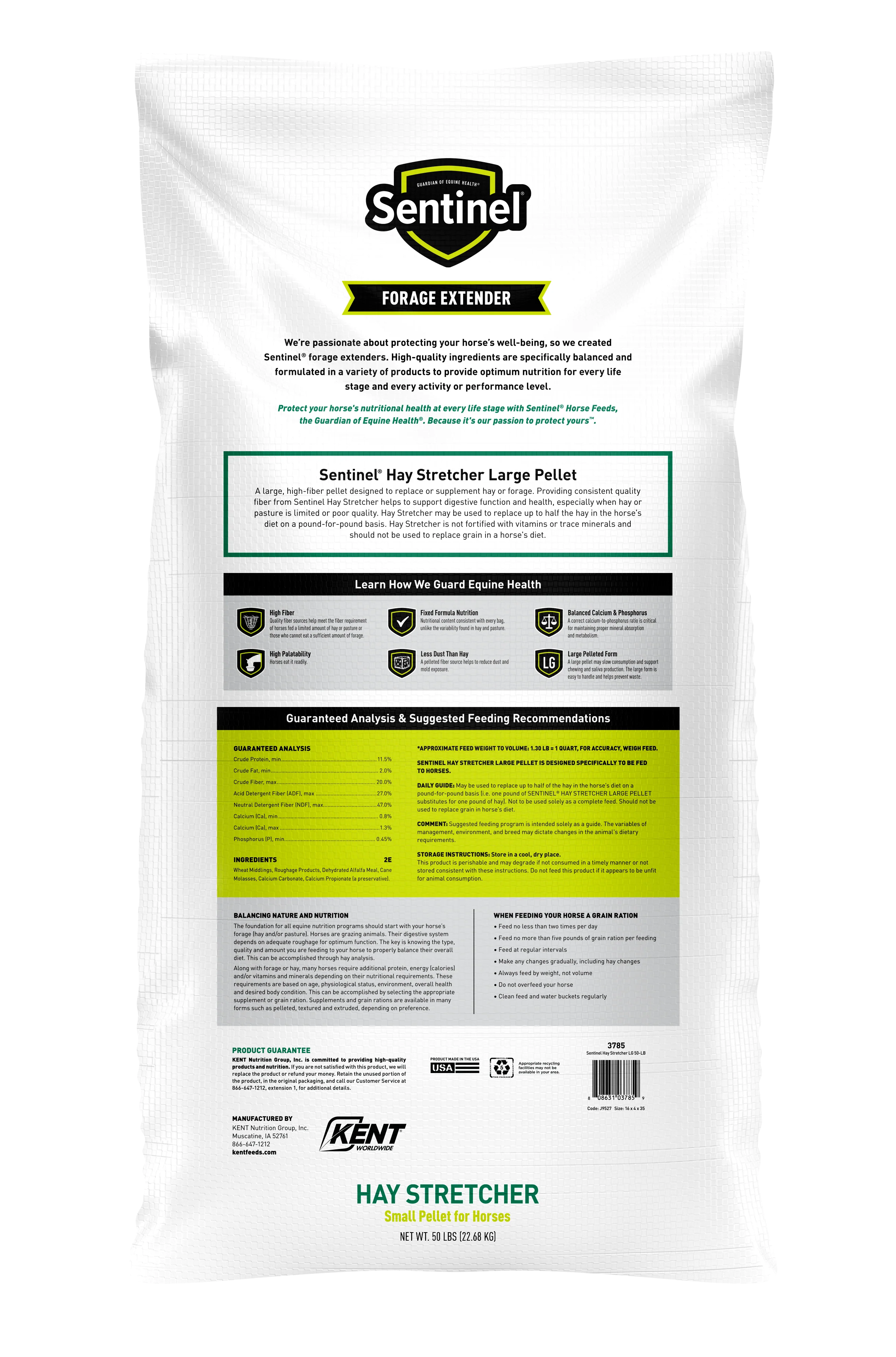 Kent Feeds Sentinel Hay Stretcher Large Pellet - 50 lb. Bag - Image 2