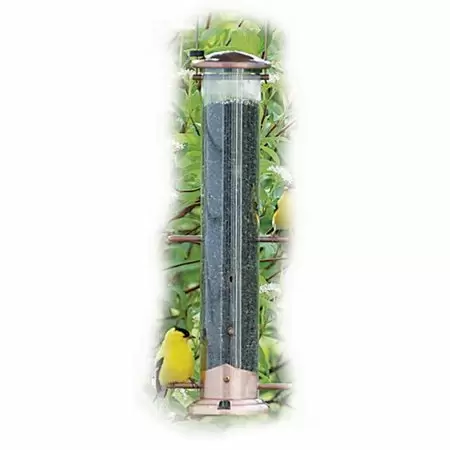 Brushed Copper Nyjer Finch Bird Feeder