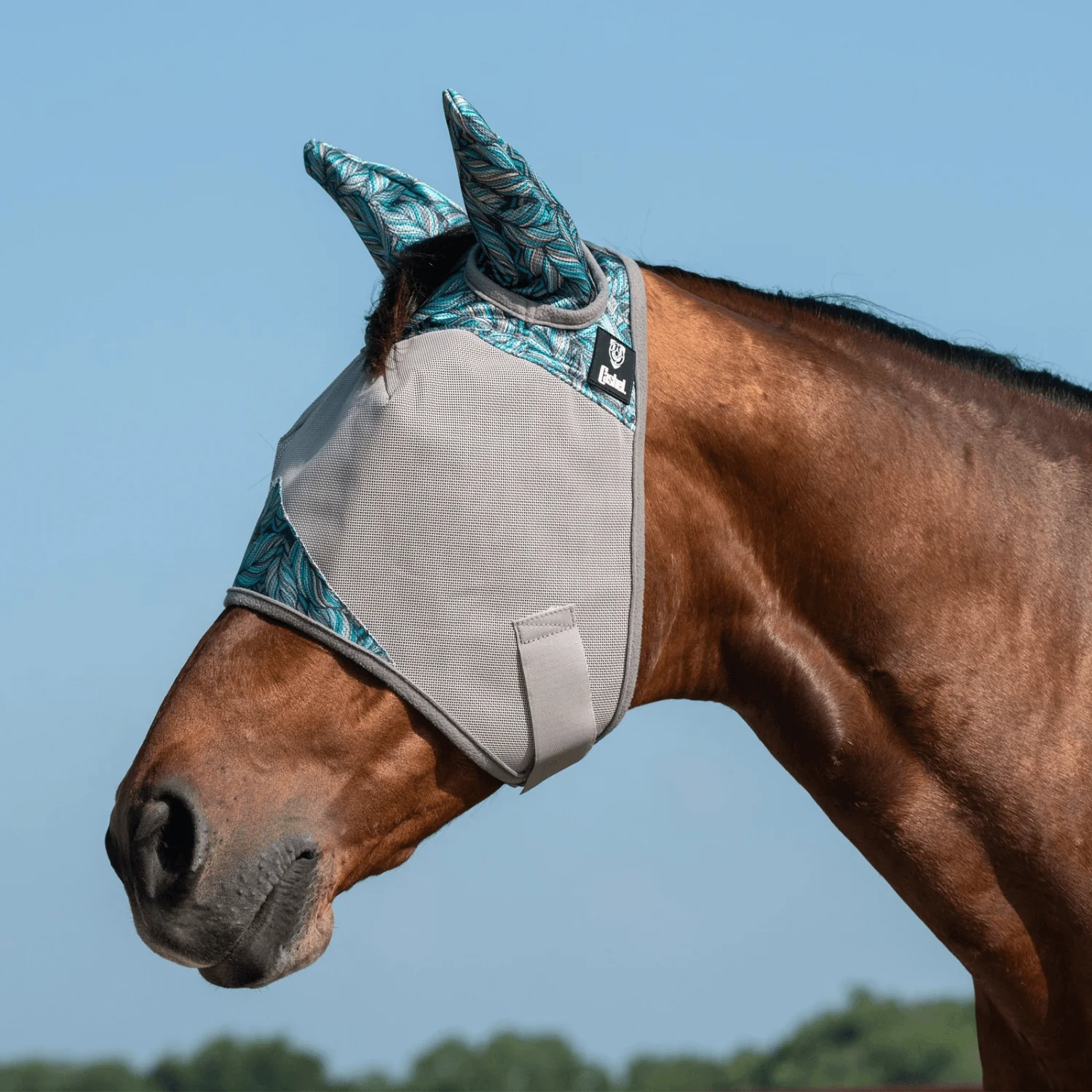Cashel® Crusader Patterned Fly Mask with Ears