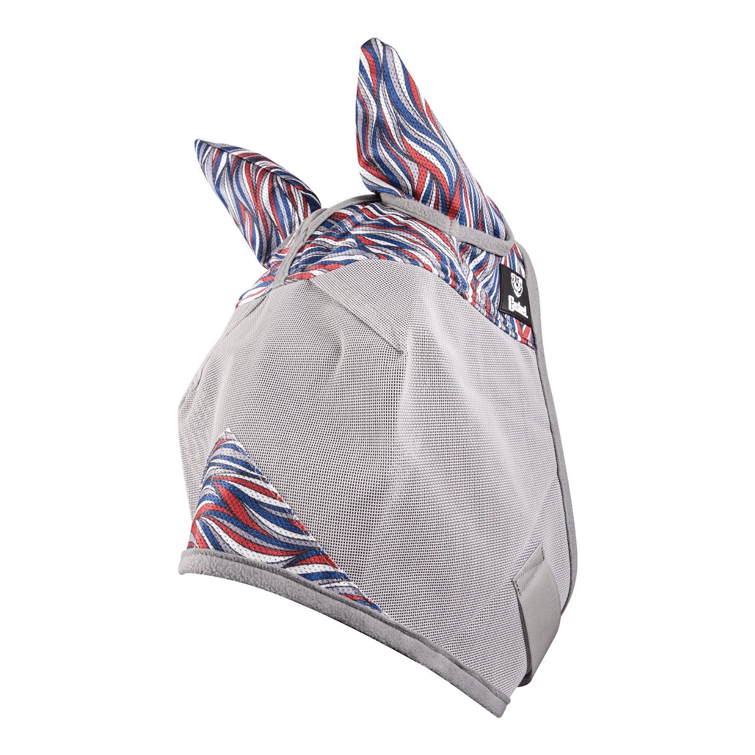 Cashel® Crusader Patterned Fly Mask with Ears – Small Pony (American Wave) - Image 2