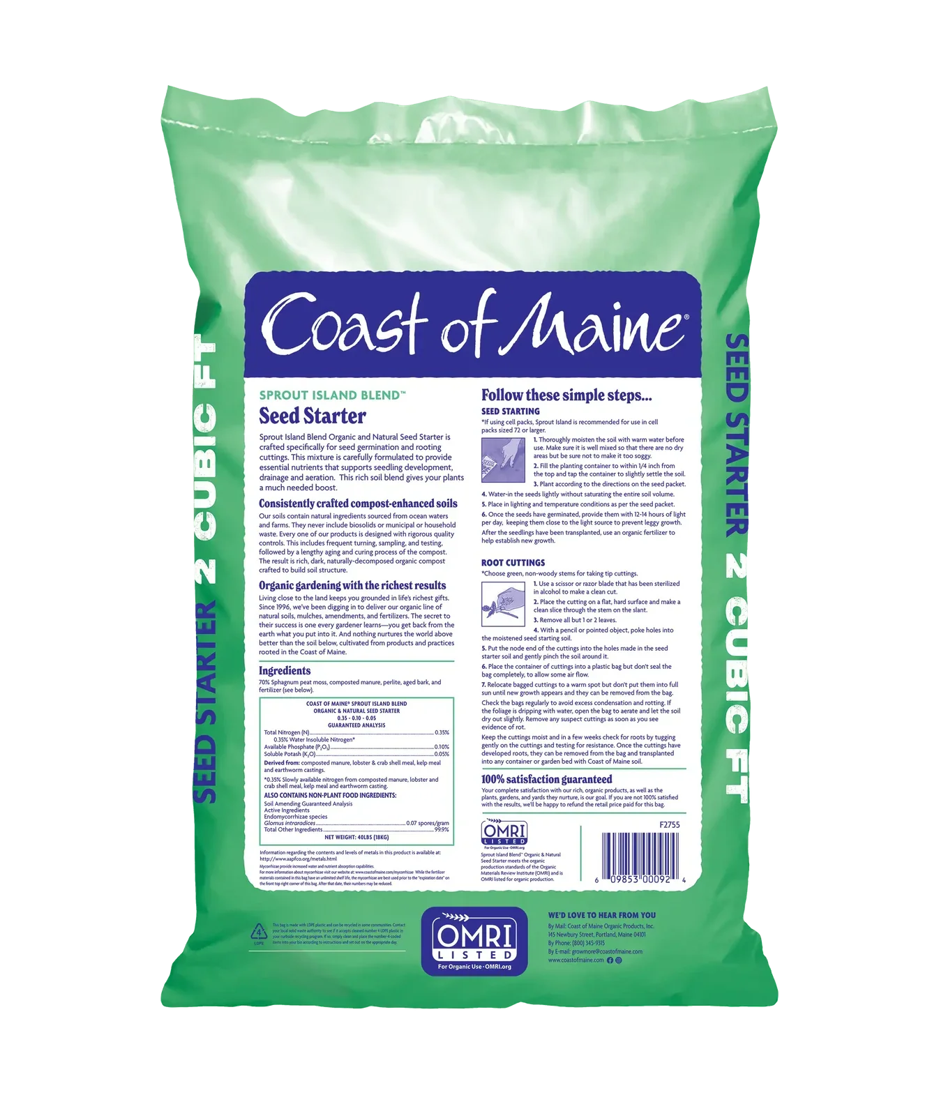 Coast of Maine® Sprout Island Organic Seed Starter - Image 2