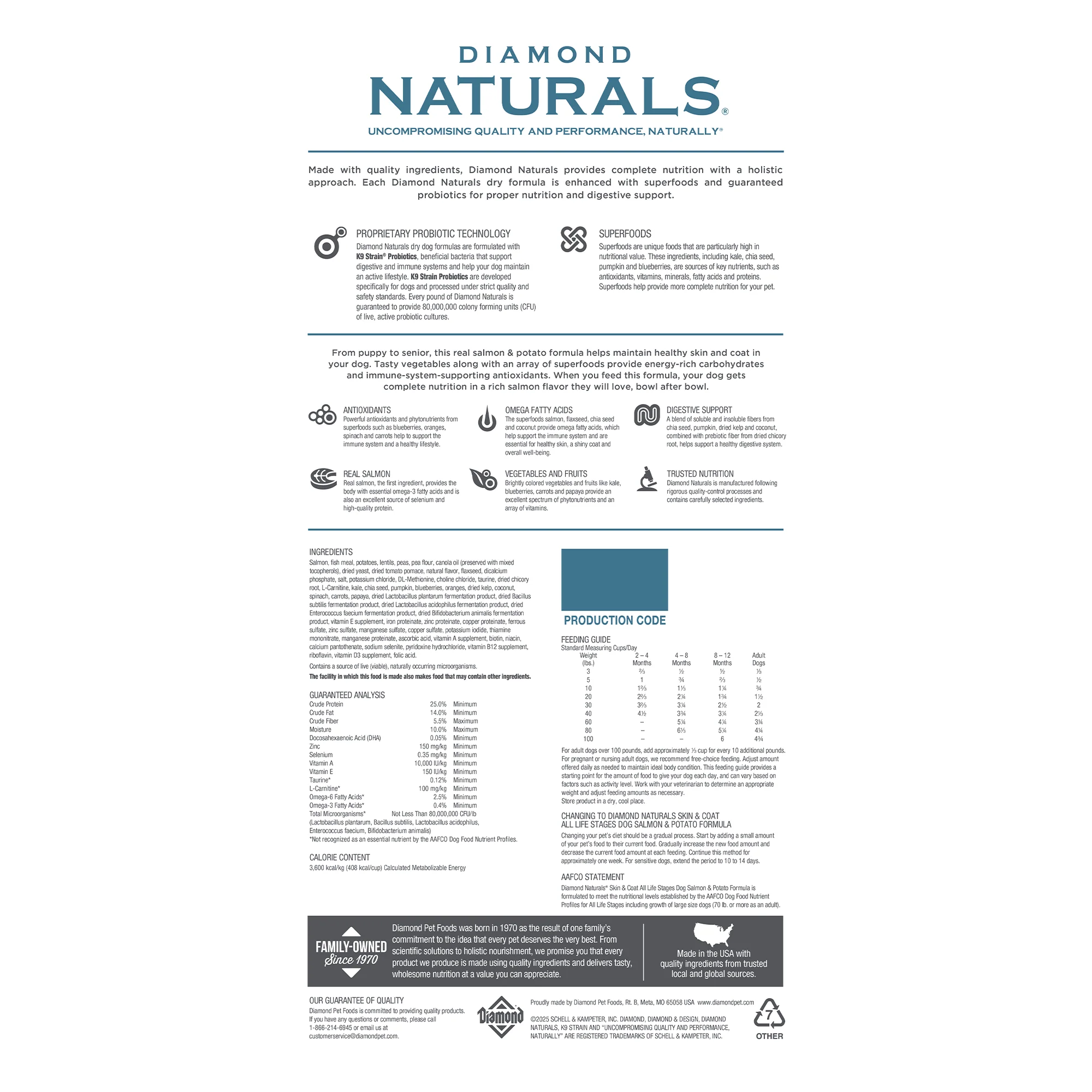 Diamond Naturals® Skin & Coat Salmon & Potato Formula Dry Dog Food - Image 2