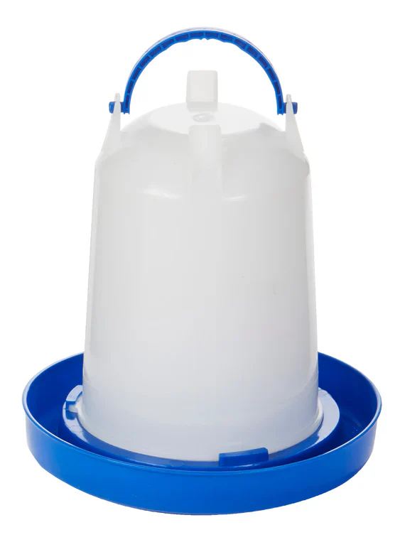 Double-Tuf Poultry Waterer with Legs – Blue/White (1.5 Qt.) - Image 2