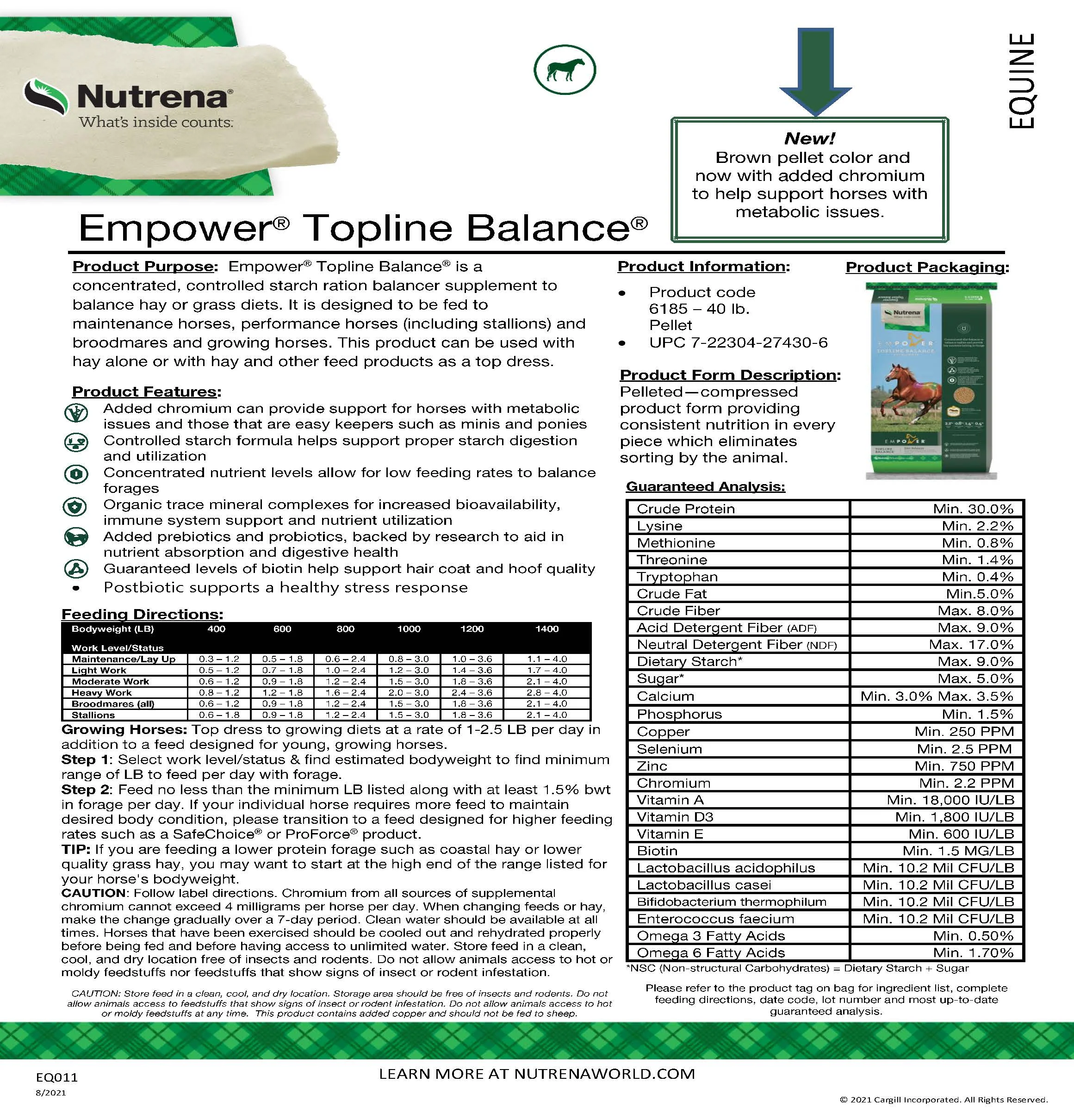 Empower Topline Balance Horse Feed and Supplement - Image 4