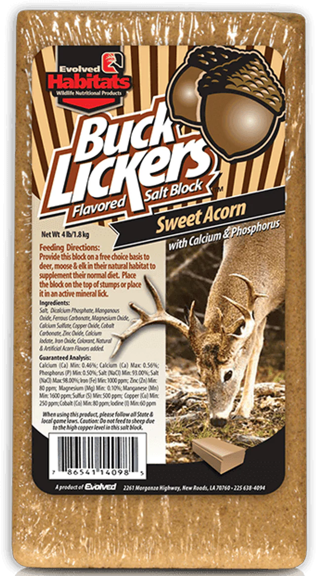 Buck Lickers Sweet Acorn Deer Mineral Brick