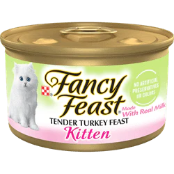 Fancy Feast Tender Turkey Feast Pate Canned Kitten Food