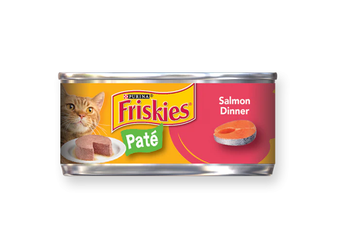 Friskies Paté Salmon Dinner Canned Wet Cat Food 5.5oz