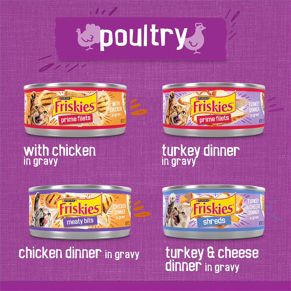 Friskies Poultry Variety Pack Canned Cat Food - Image 2