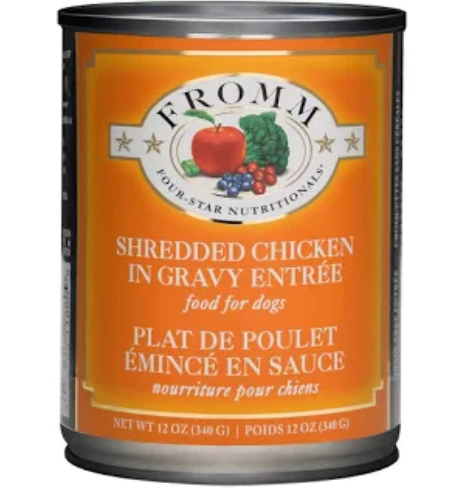 Fromm Shredded Chicken in Gravy Canned Entre Dog Food