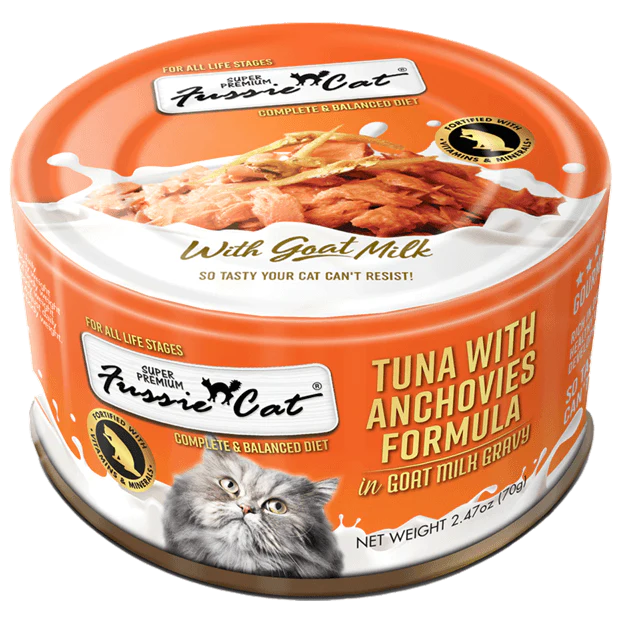 Fussie Cat Tuna with Anchovies Formula in Goat Milk Canned Food