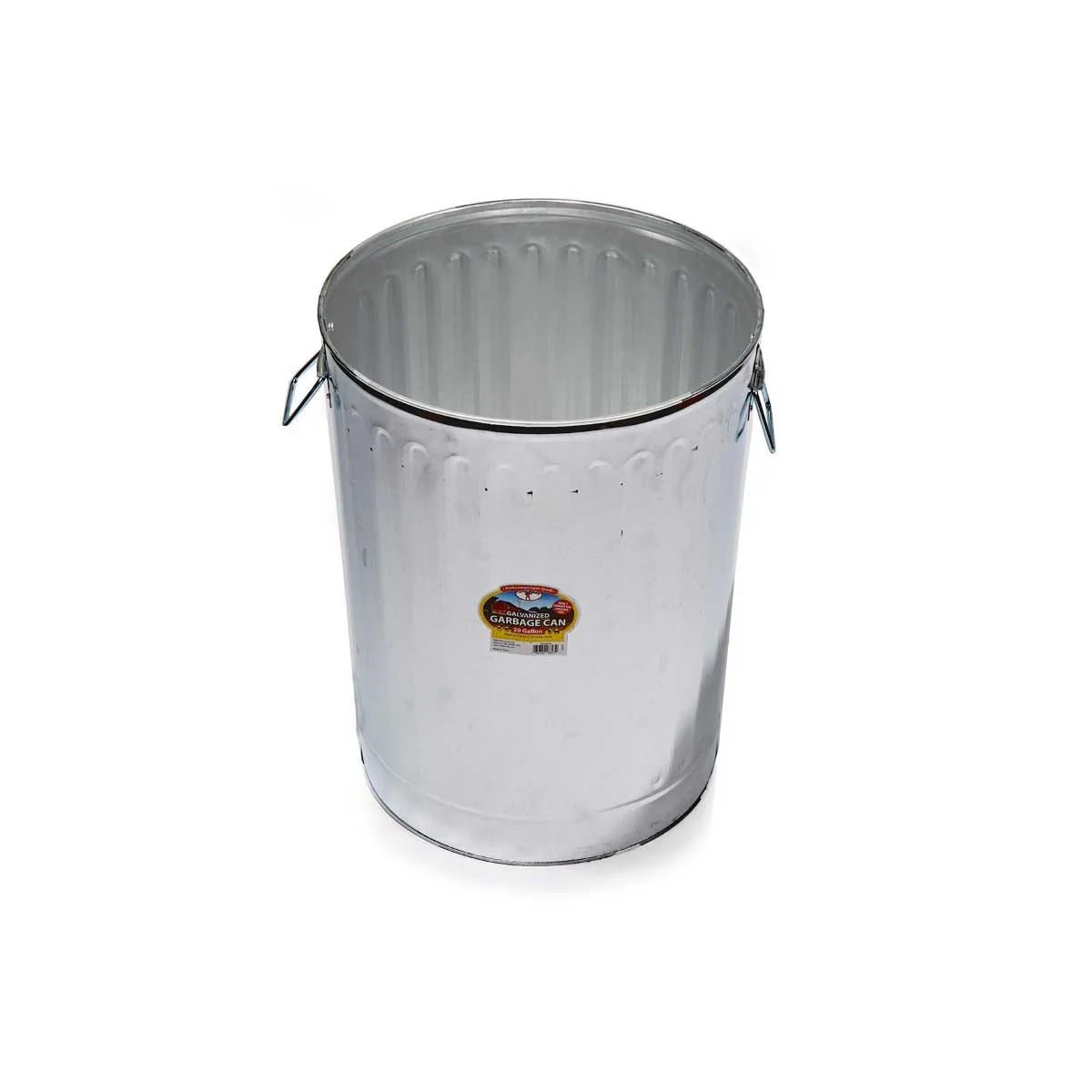 Galvanized Garbage Can with Lid - Image 3