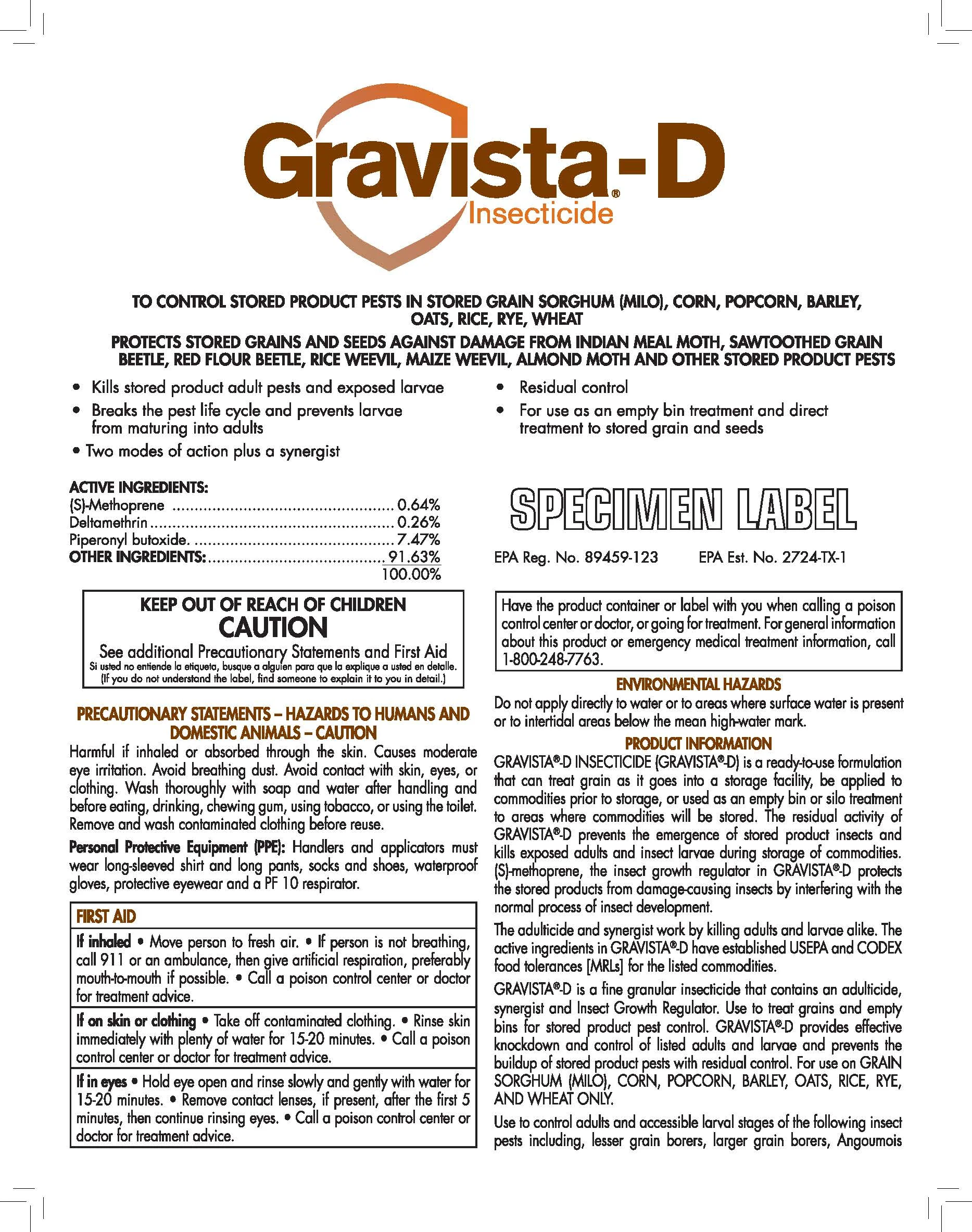 GRAVISTA-D  Insecticide for Crop Storage - Image 2
