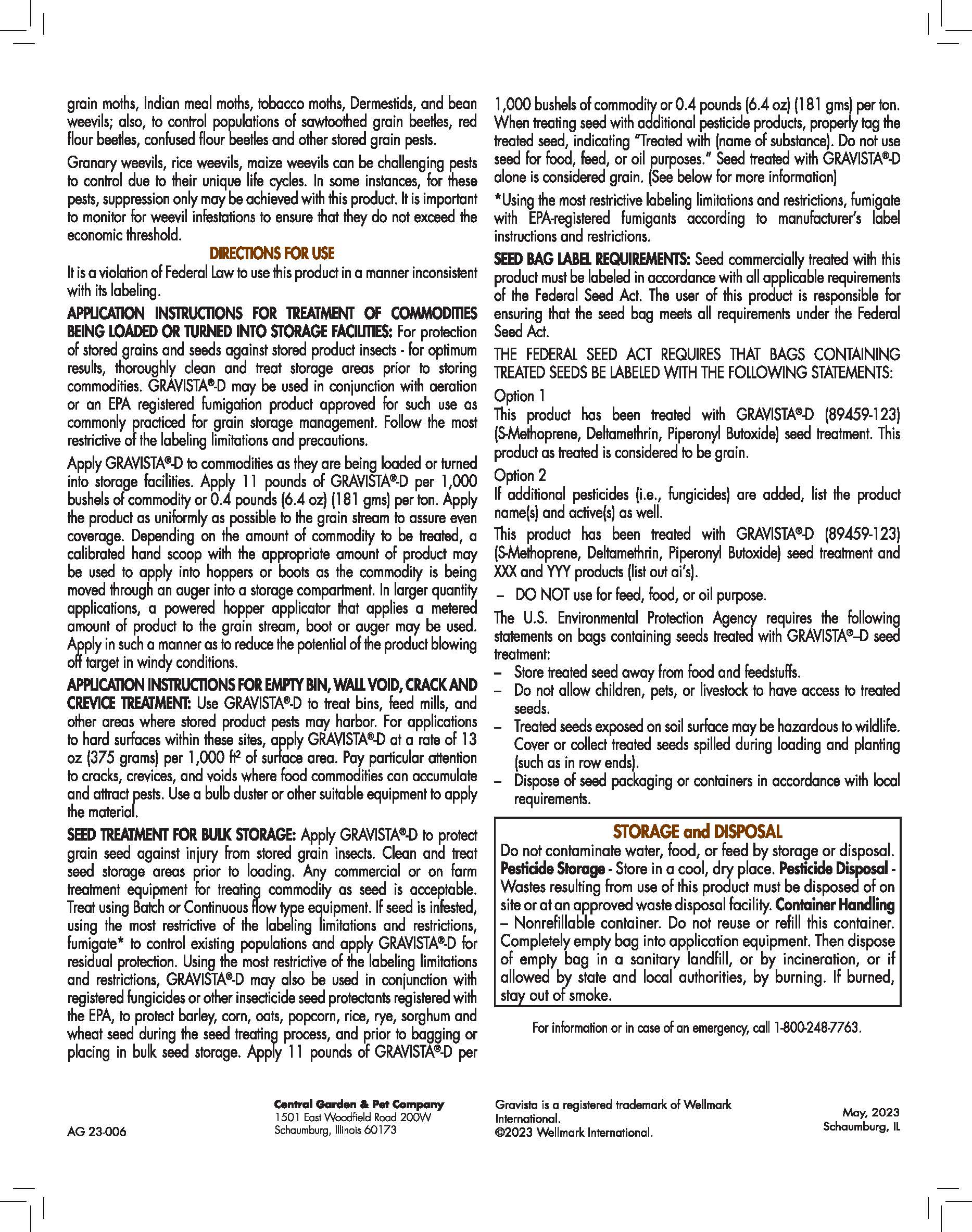 GRAVISTA-D  Insecticide for Crop Storage - Image 3
