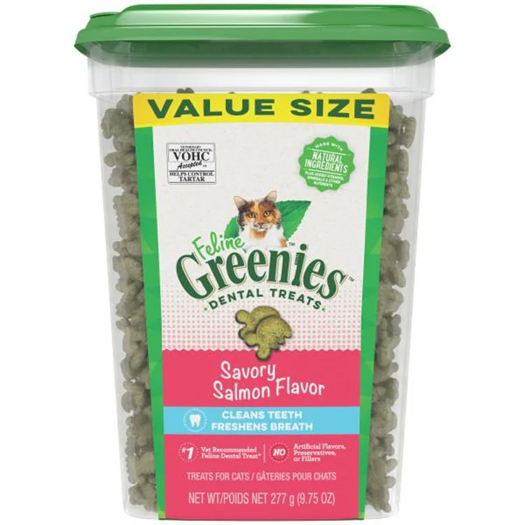 Greenies Feline Dental Salmon Flavor Cat Treats - Image 2