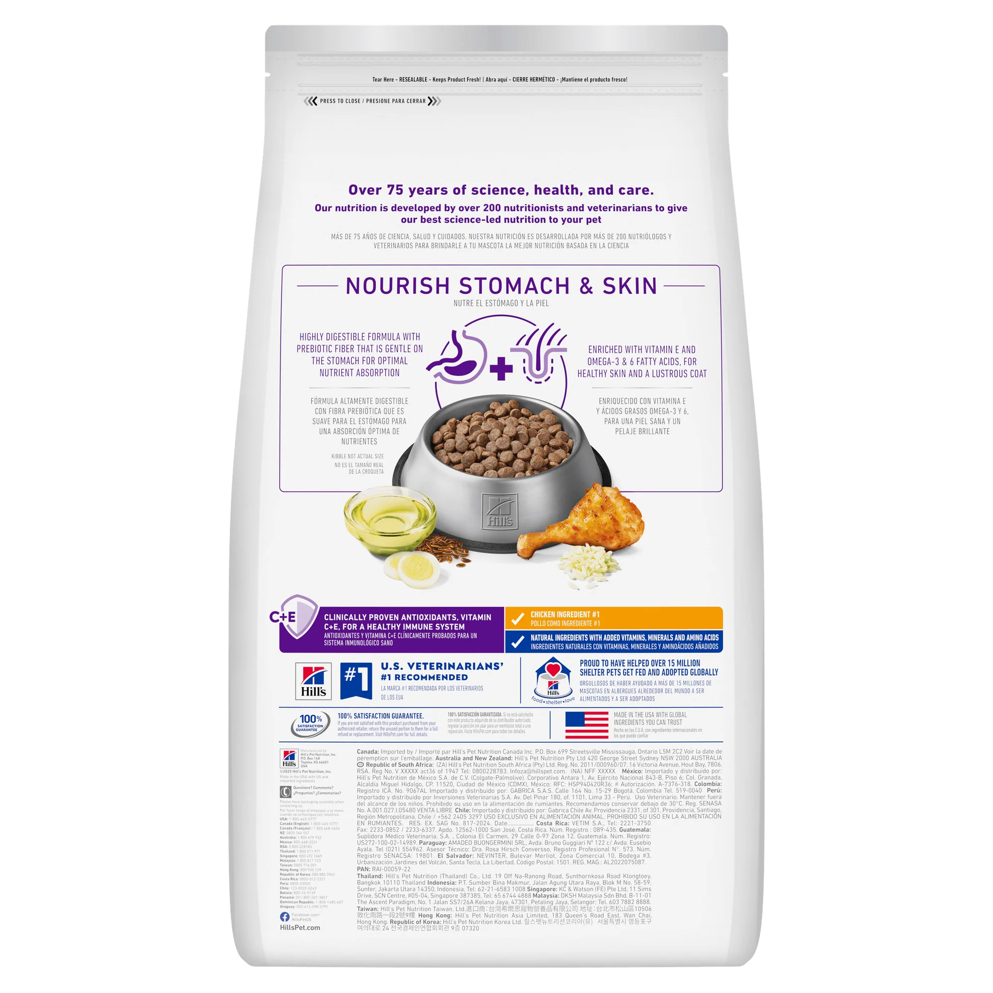 Hill’s Science Diet® Adult Sensitive Stomach & Skin Chicken & Barley Recipe Dry Dog Food - Image 2