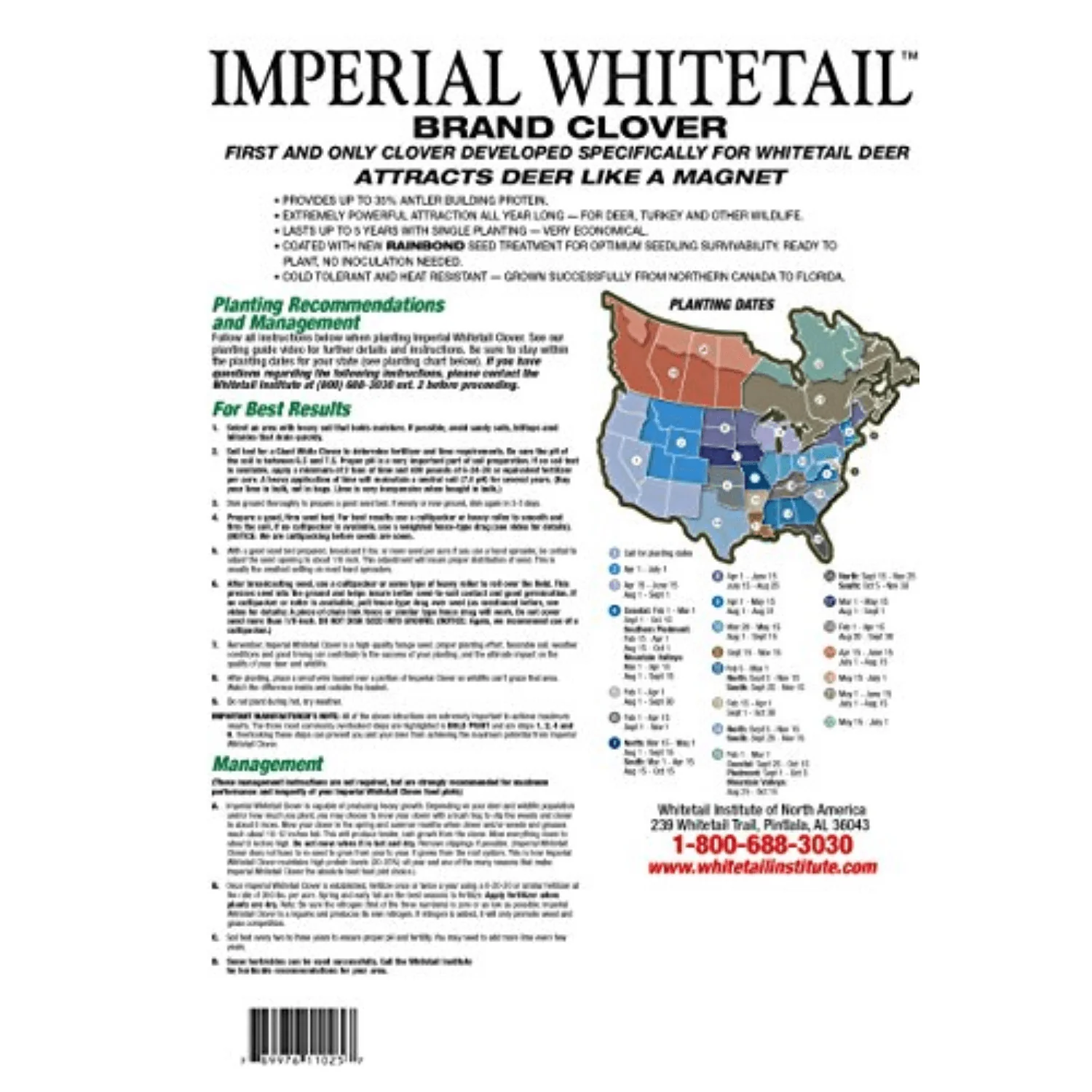 Imperial Whitetail® Clover Food Plot Mix - Image 2