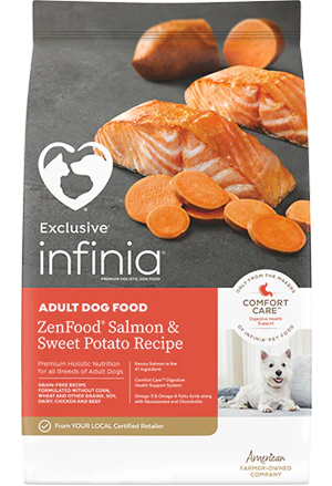 Infinia® ZenFood®  Salmon & Sweet Potato Recipe Dry Dog Food