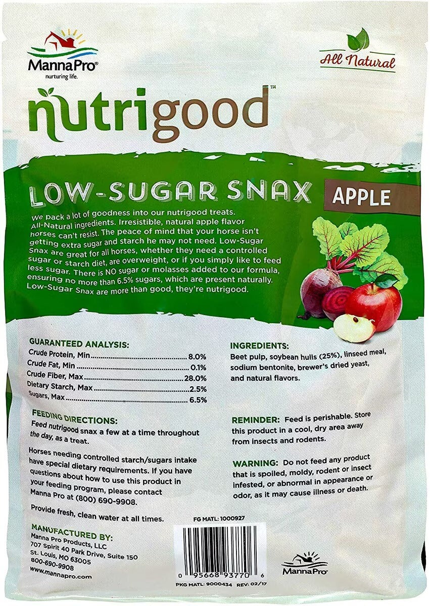 Manna Pro® NutriGood Low-Sugar Snax – Apple Flavor - Image 2