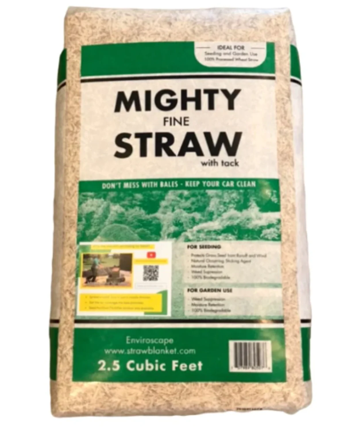 Mighty Fine Straw - 2.5 cf bagged bale - Image 2