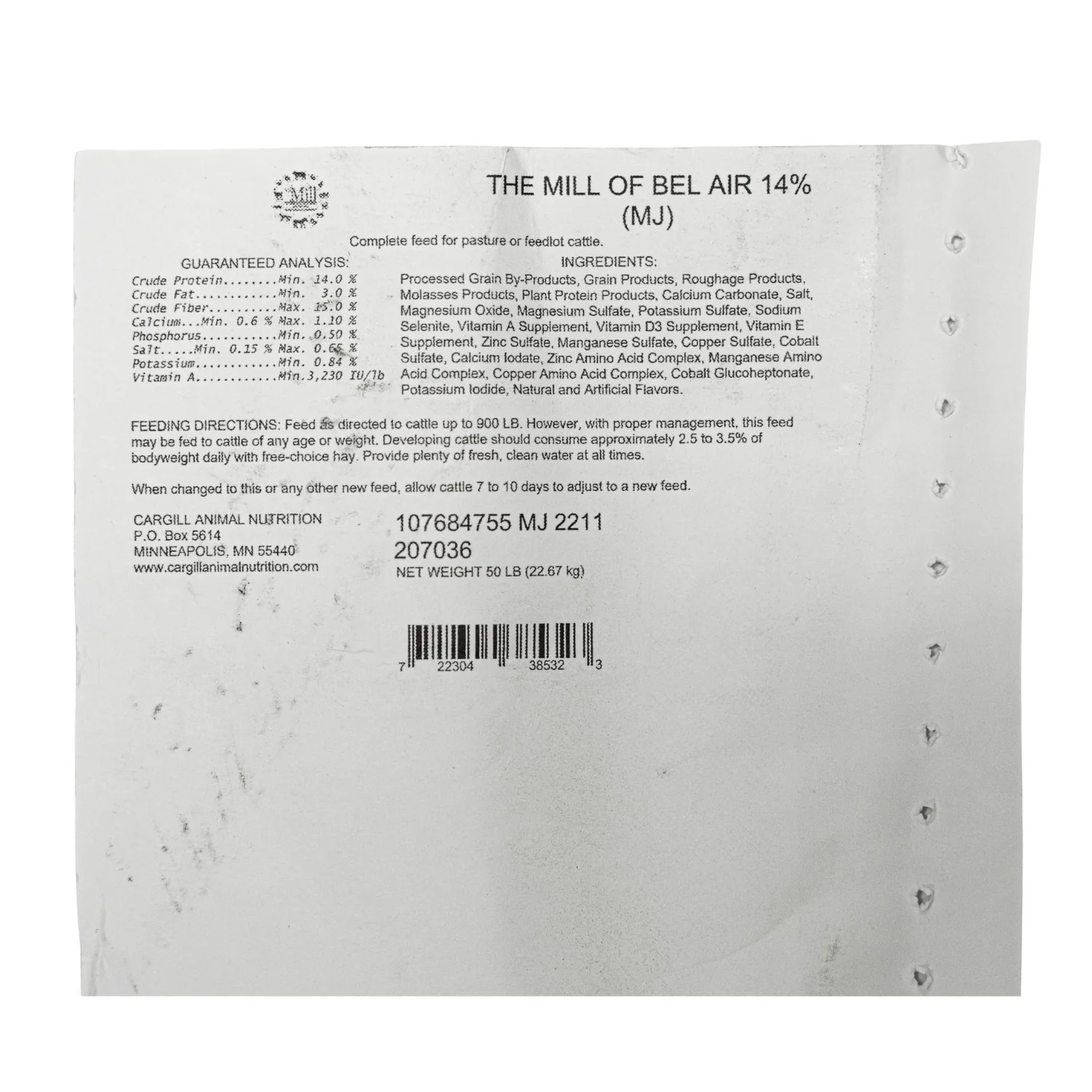 The Mill Beef 14% Show Cattle Feed, 50 lb - Image 3