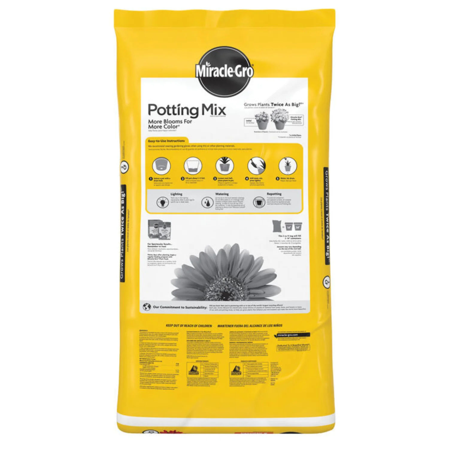Miracle Gro Potting Soil 2 Cu Ft - Image 2