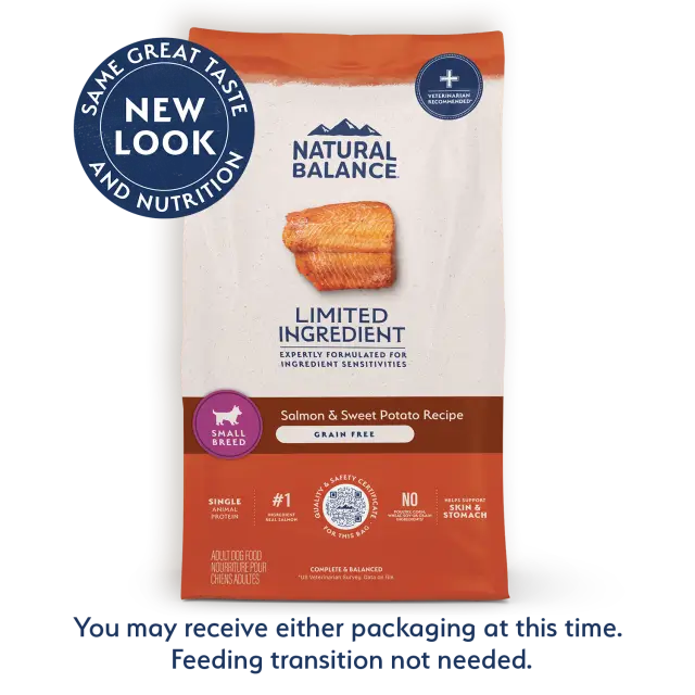 Natural Balance Grain Free Salmon & Sweet Potato Small Breed Recipe