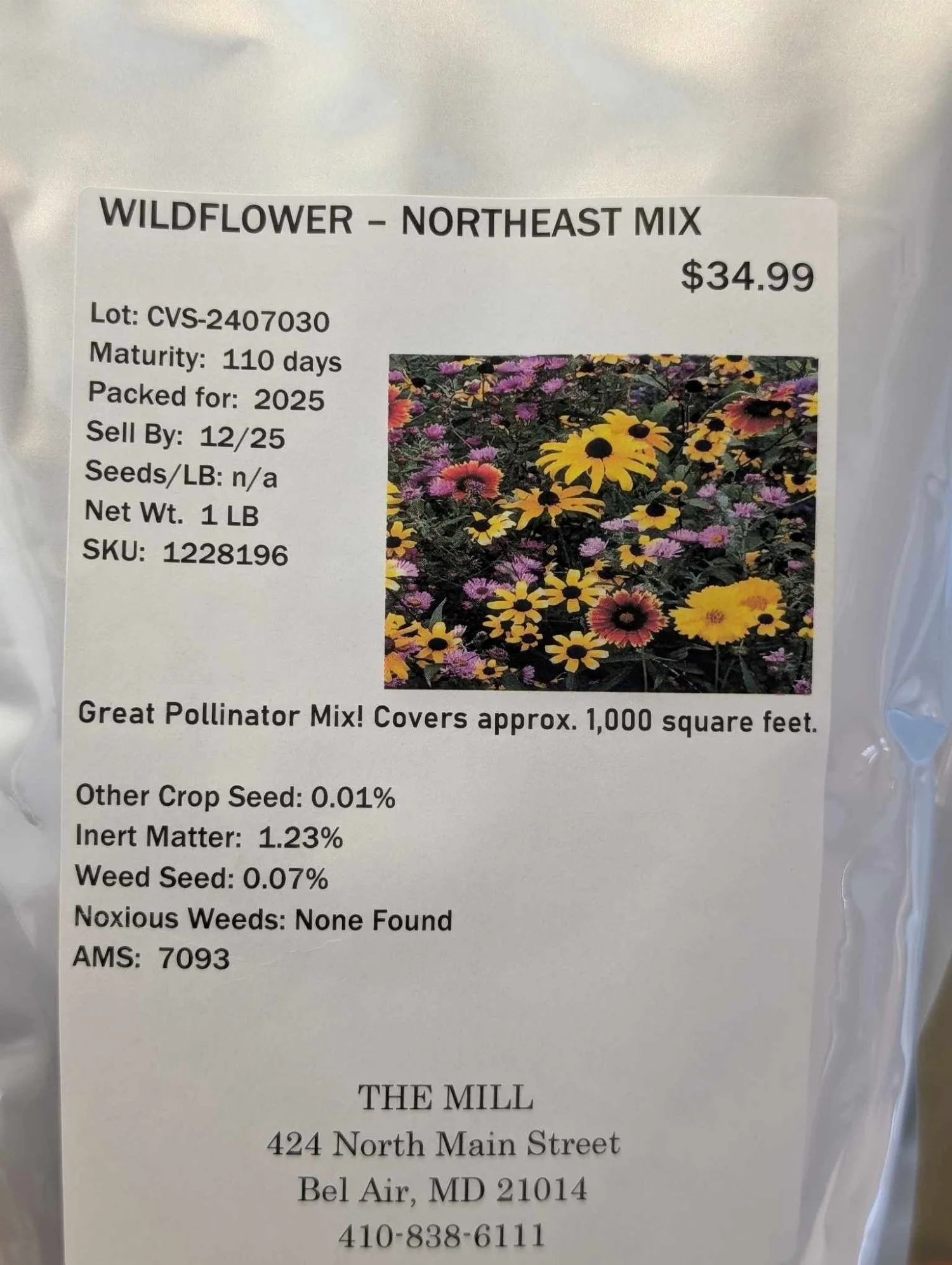 Northeast Mix Wildflower Seed 1lb. - Image 2