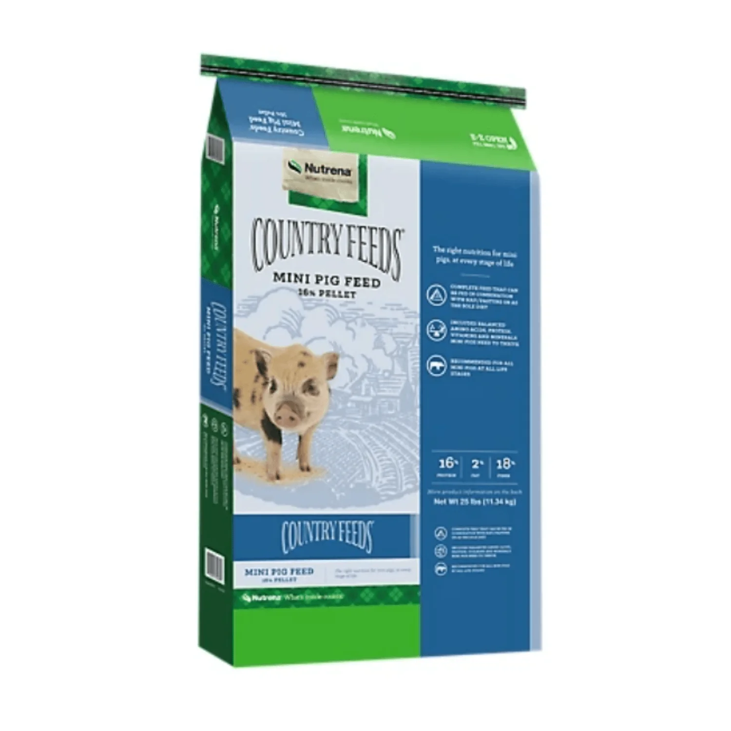 Nutrena® 16% Mini Pig Pellet – 50 lb.