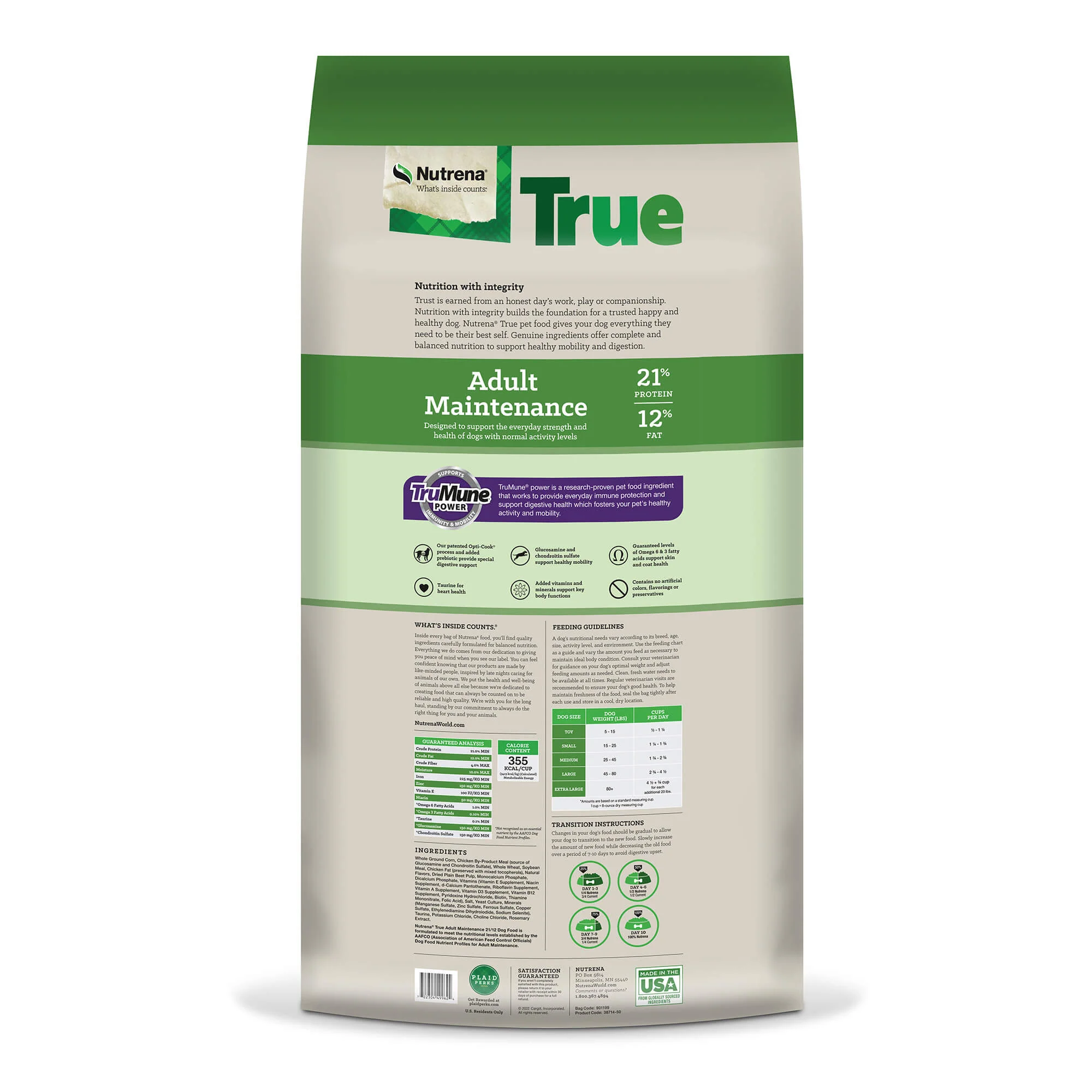 Nutrena True Adult Maintenance 21/12 Dog Food - Image 2