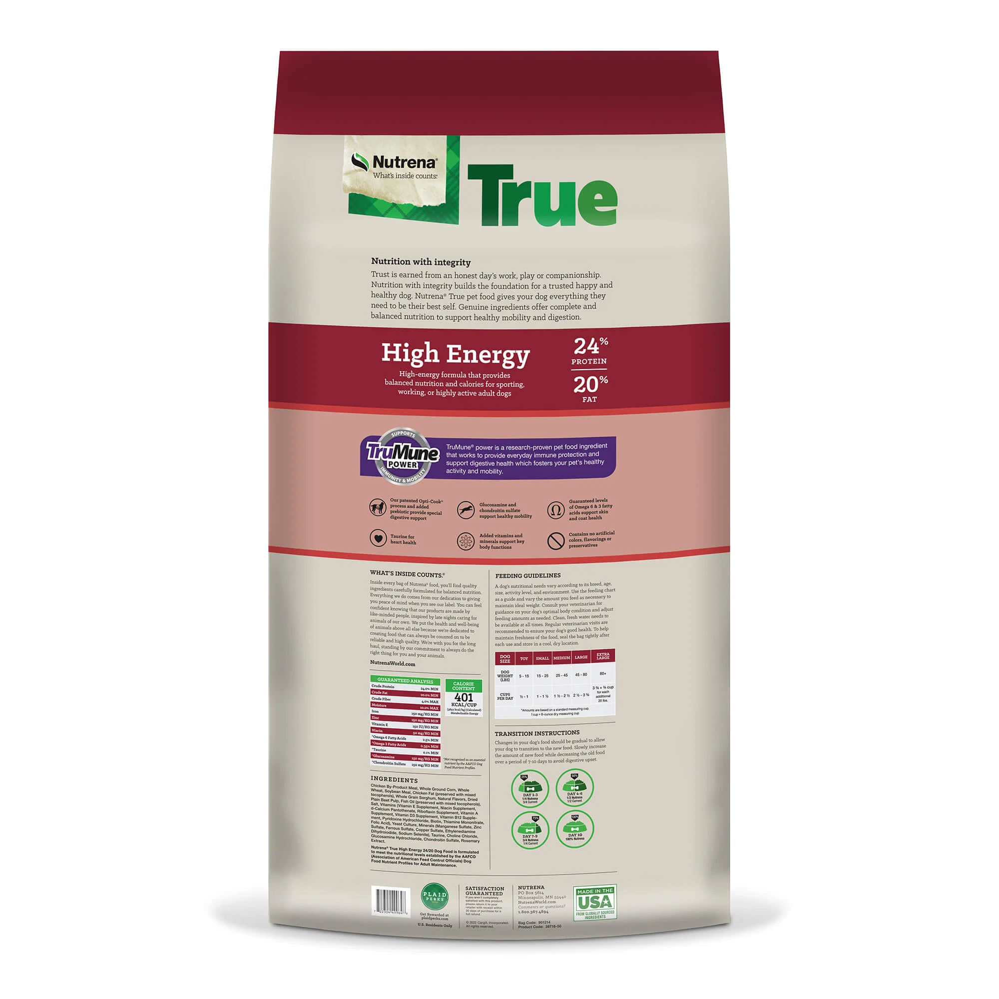 Nutrena True High Energy 24/20 Dog Food - Image 2