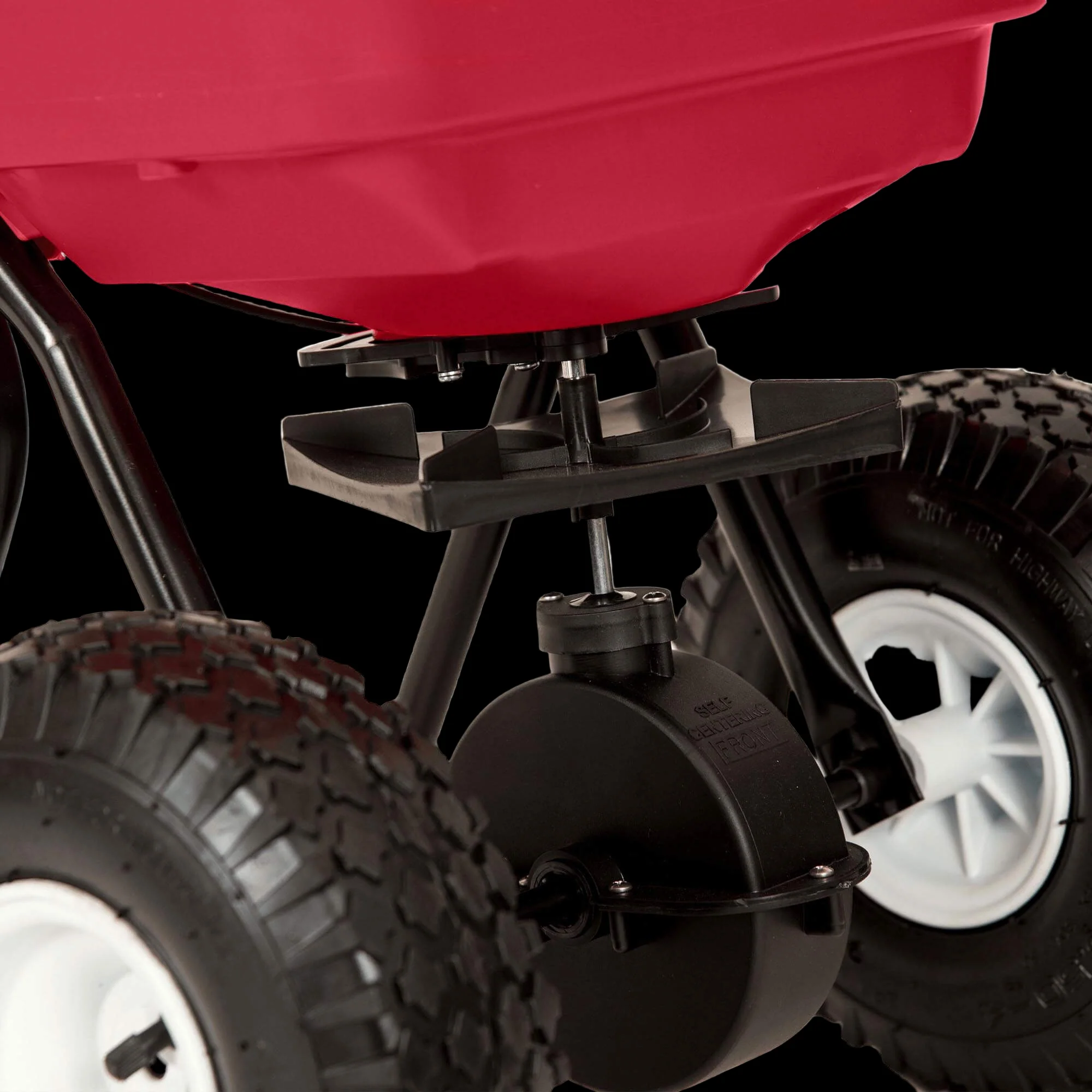 80lb Commercial Broadcast Spreader with Pneumatic Tires - Image 3