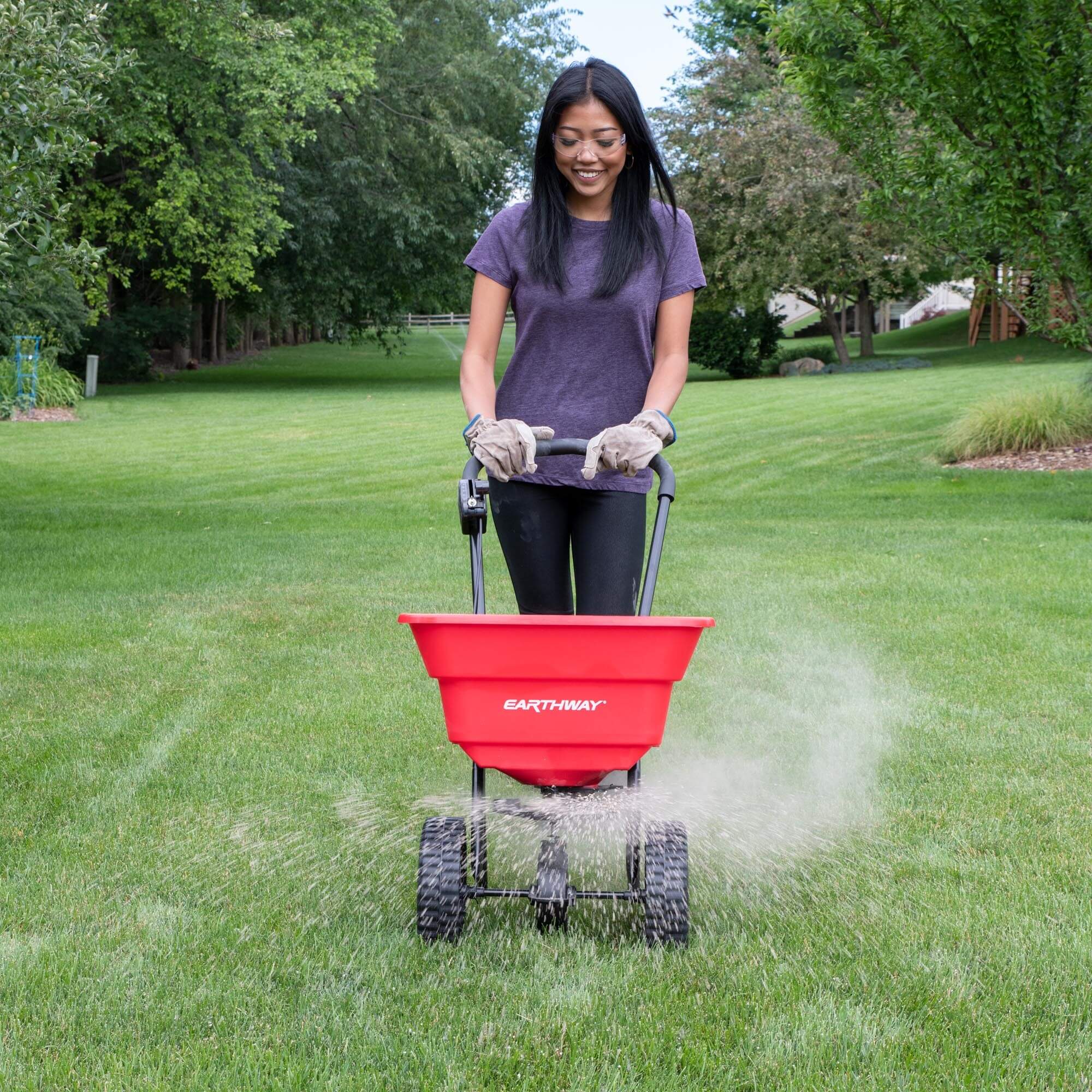 80lb Commercial Broadcast Spreader with Pneumatic Tires - Image 6