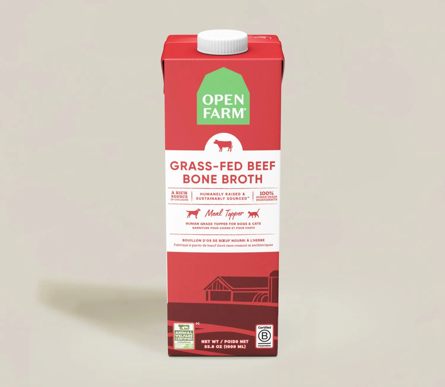 Open Farm Grass-Fed Beef Bone Broth for Dogs