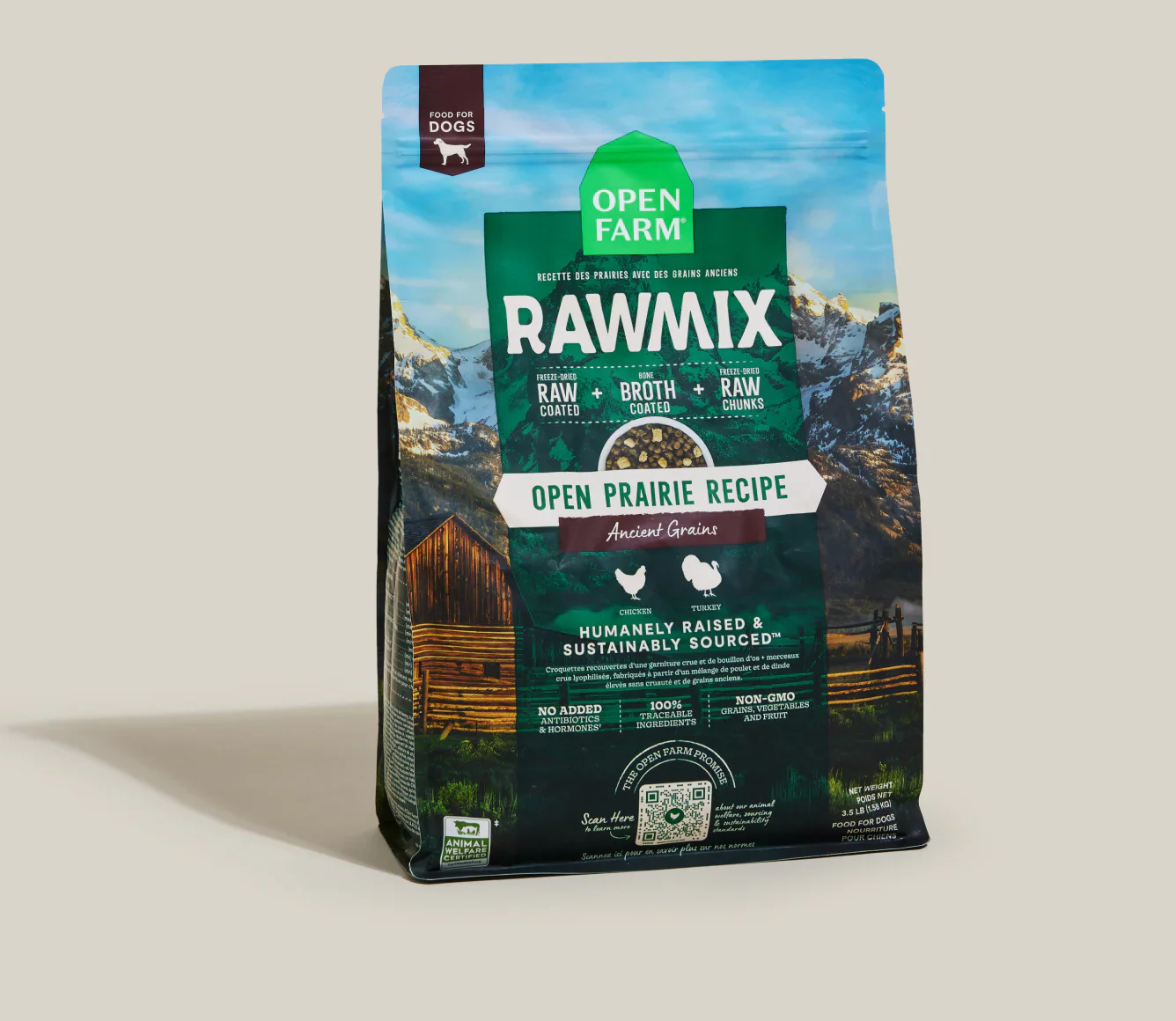 Open Farm RawMix Open Prairie Dog Food 20lb.
