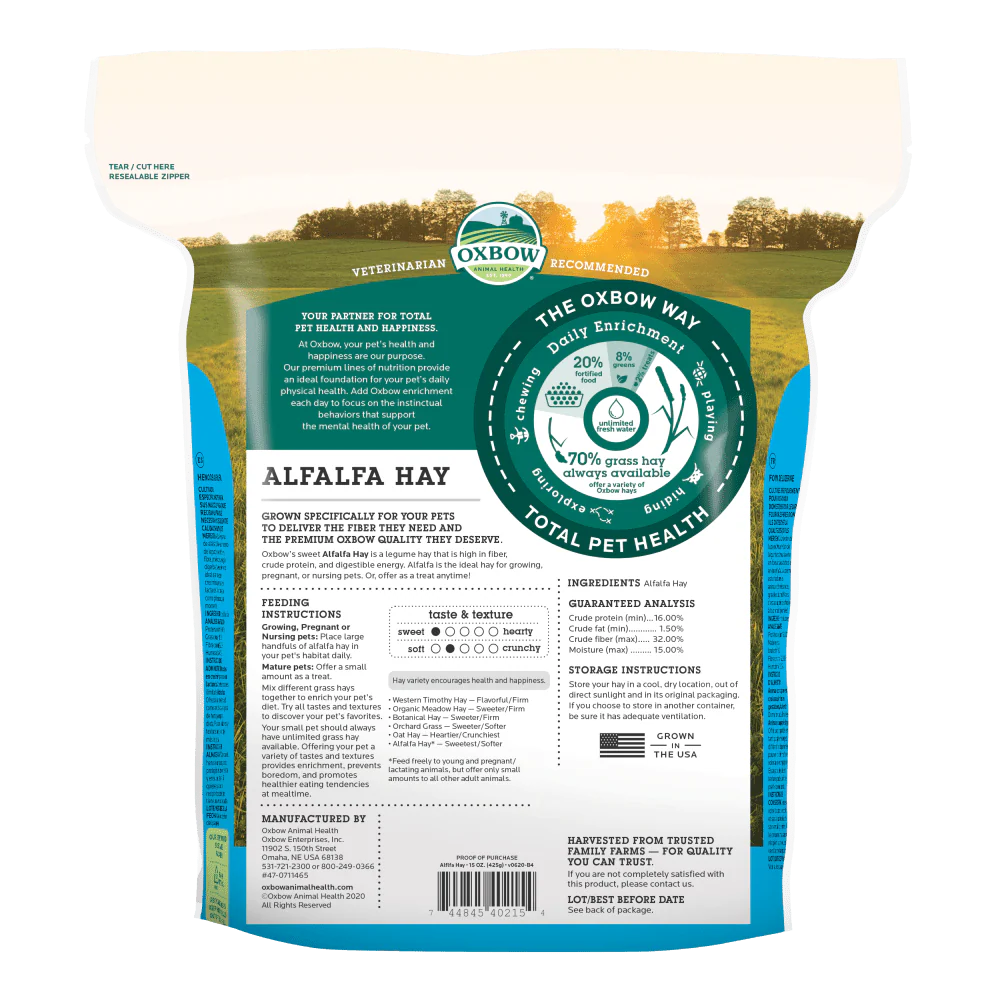 Oxbow Alfalfa Hay Small Pet Food - Image 2