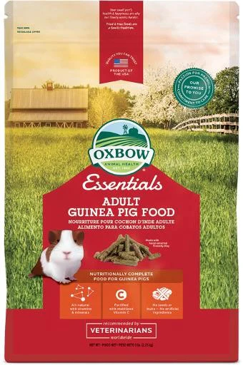 Oxbow Essentials Adult Guinea Pig Food, 5 and 10 lb