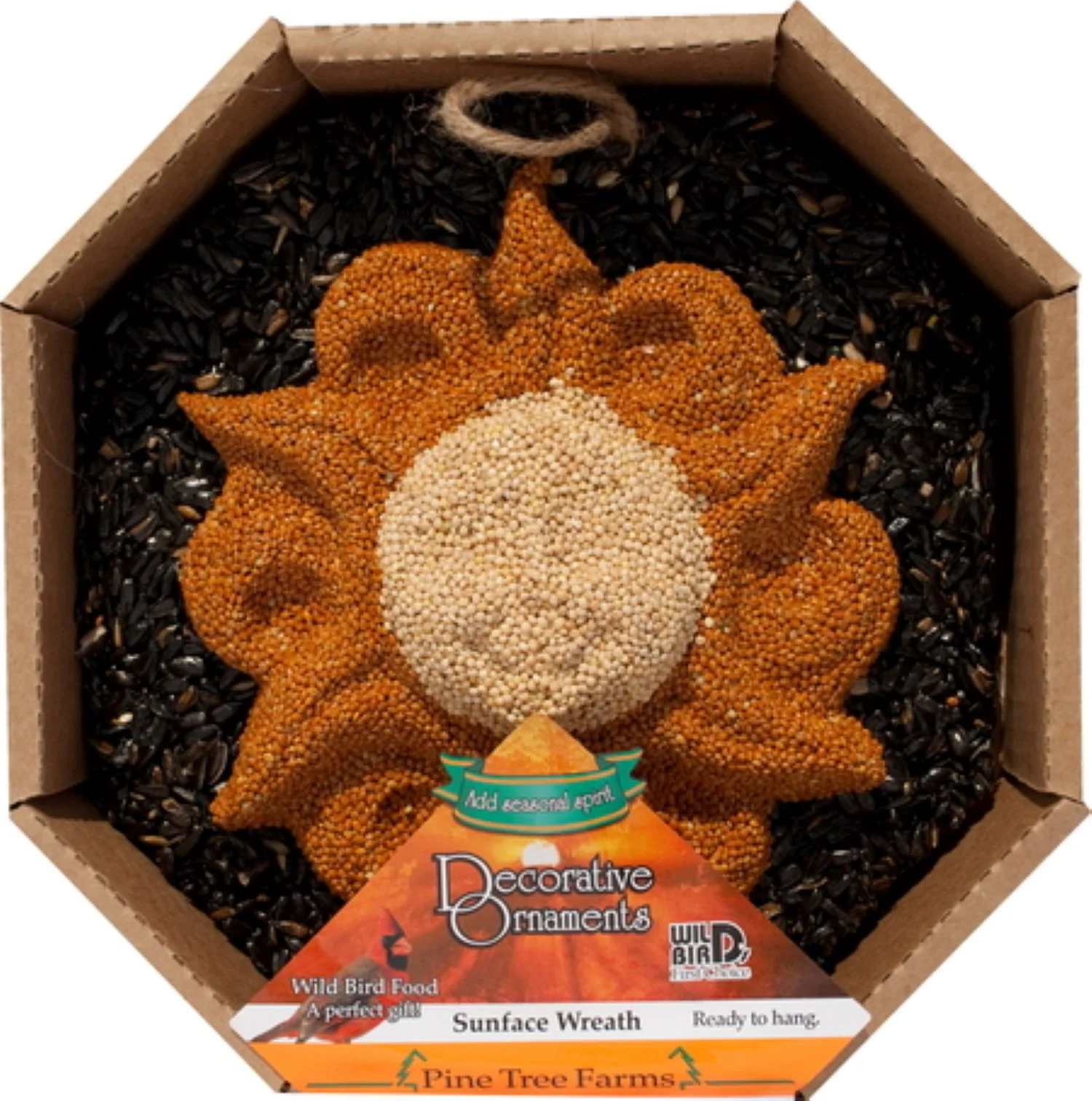 Pine Tree Farms Sunface Bird Seed Wreath