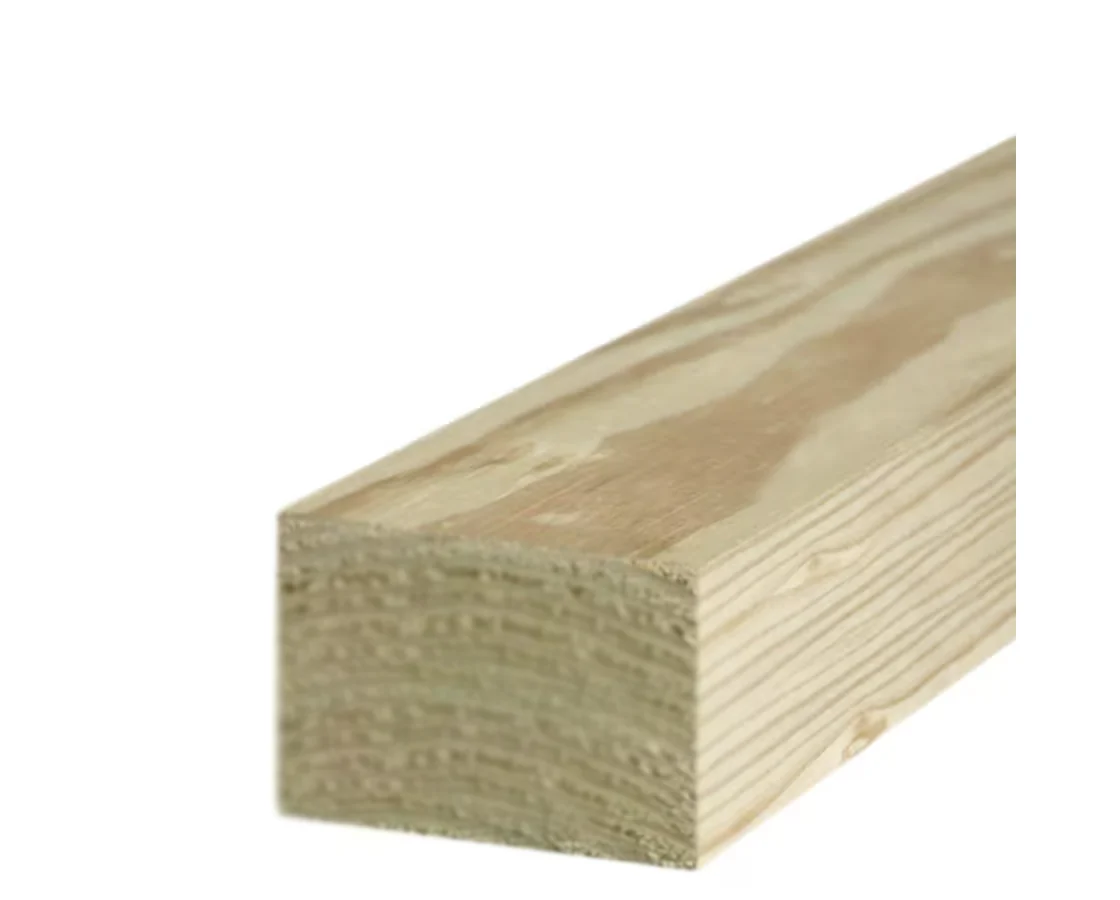 8 ft. x 4 in. x 6 in. Pressure Treated Rectangular Wood Fence Post